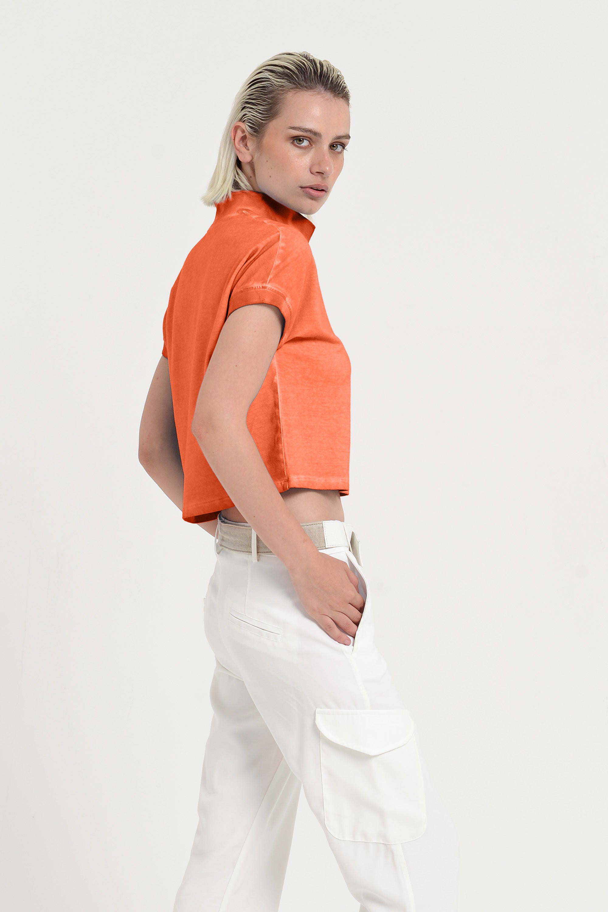 Crop Polo - Spritz