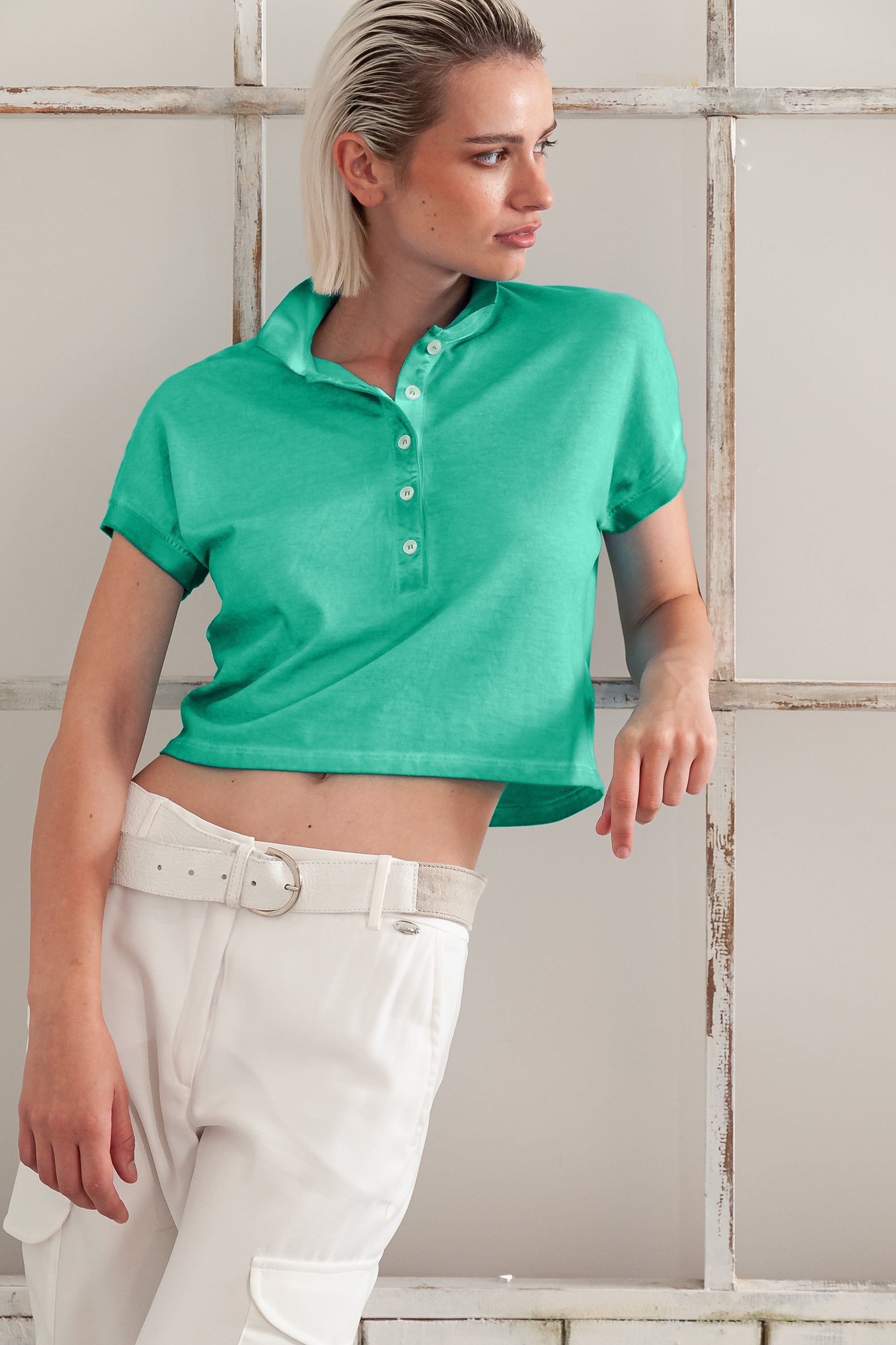 Crop Polo - Jungle