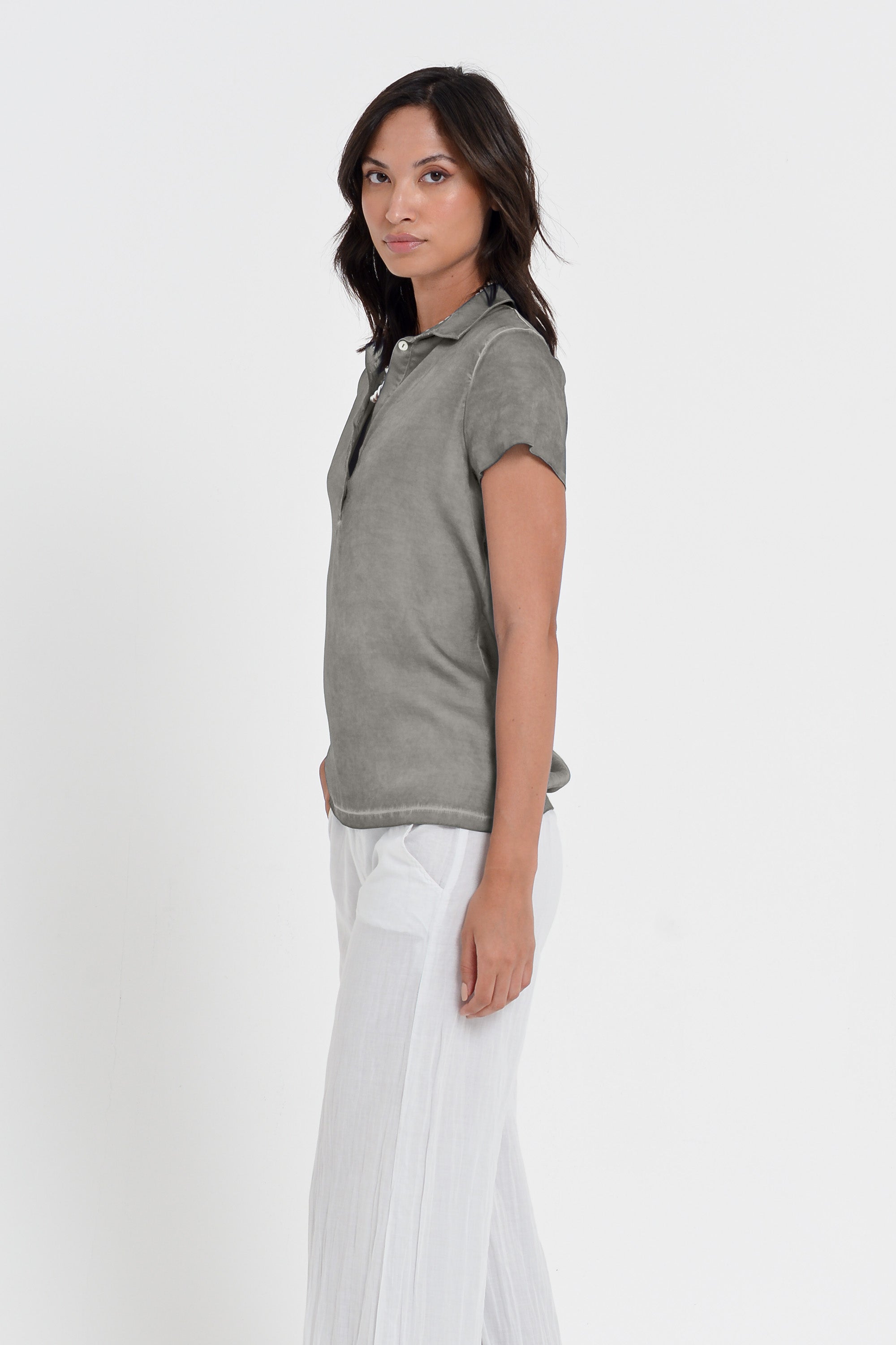 Bellera Polo - Women Stretchy Polo Shirt - Dolphin