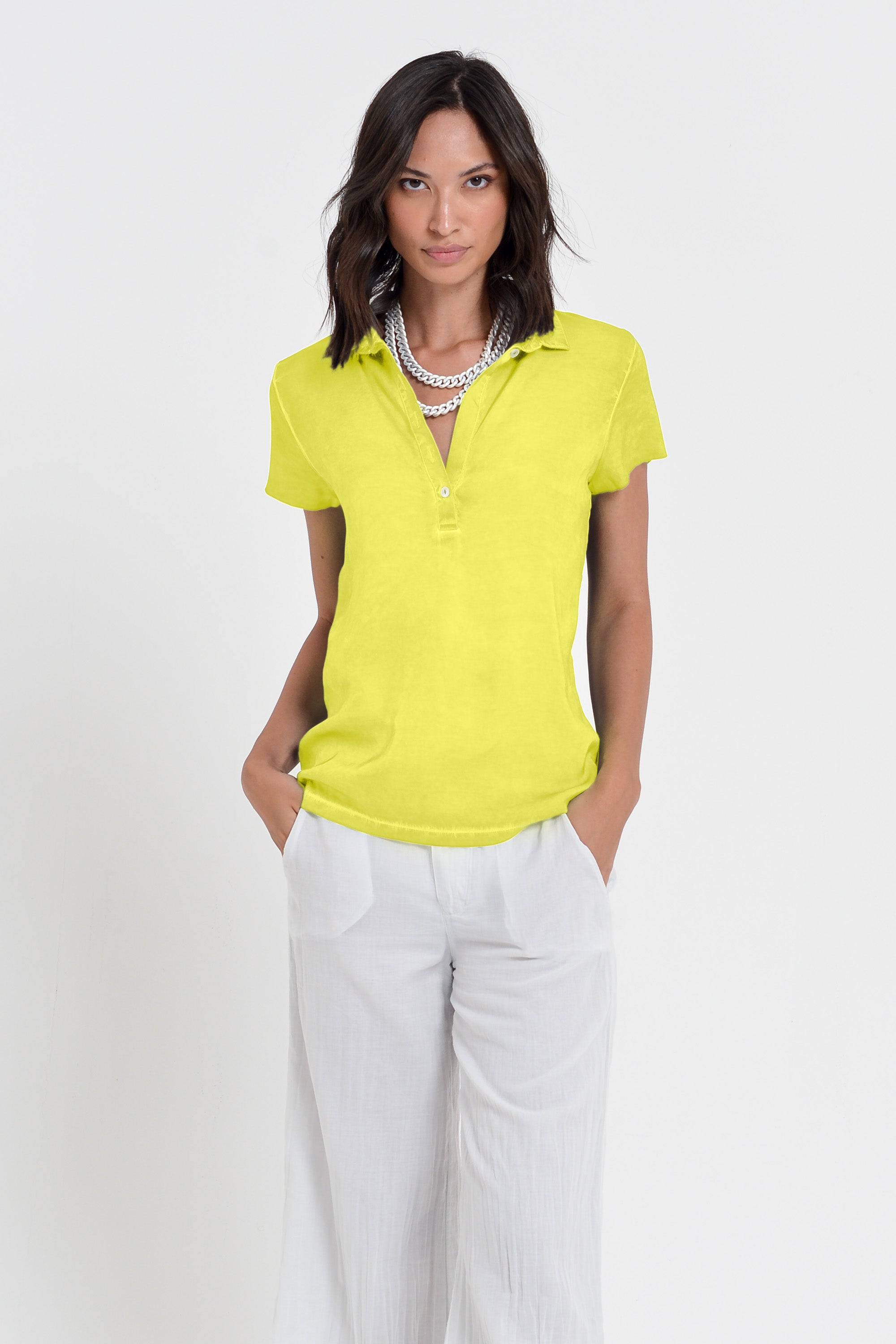 Bellera Polo - Women Stretchy Polo Shirt - Lime