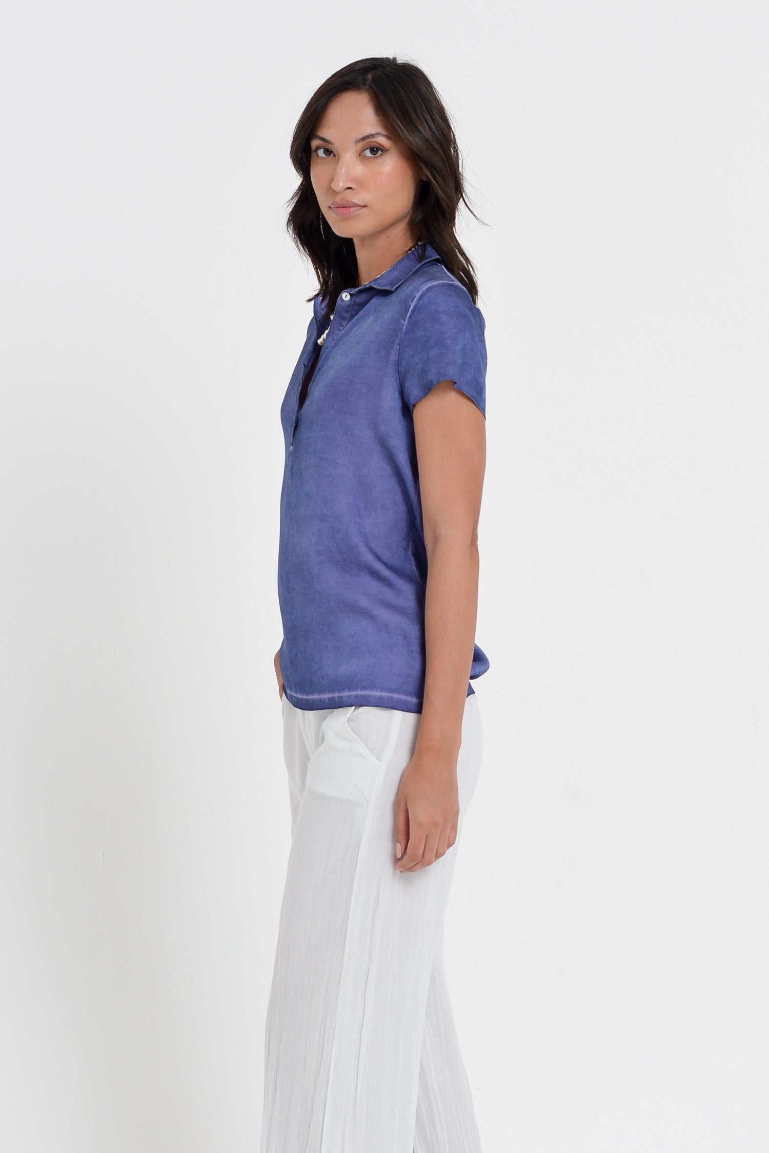 Bellera Polo - Women Stretchy Polo Shirt - Whale