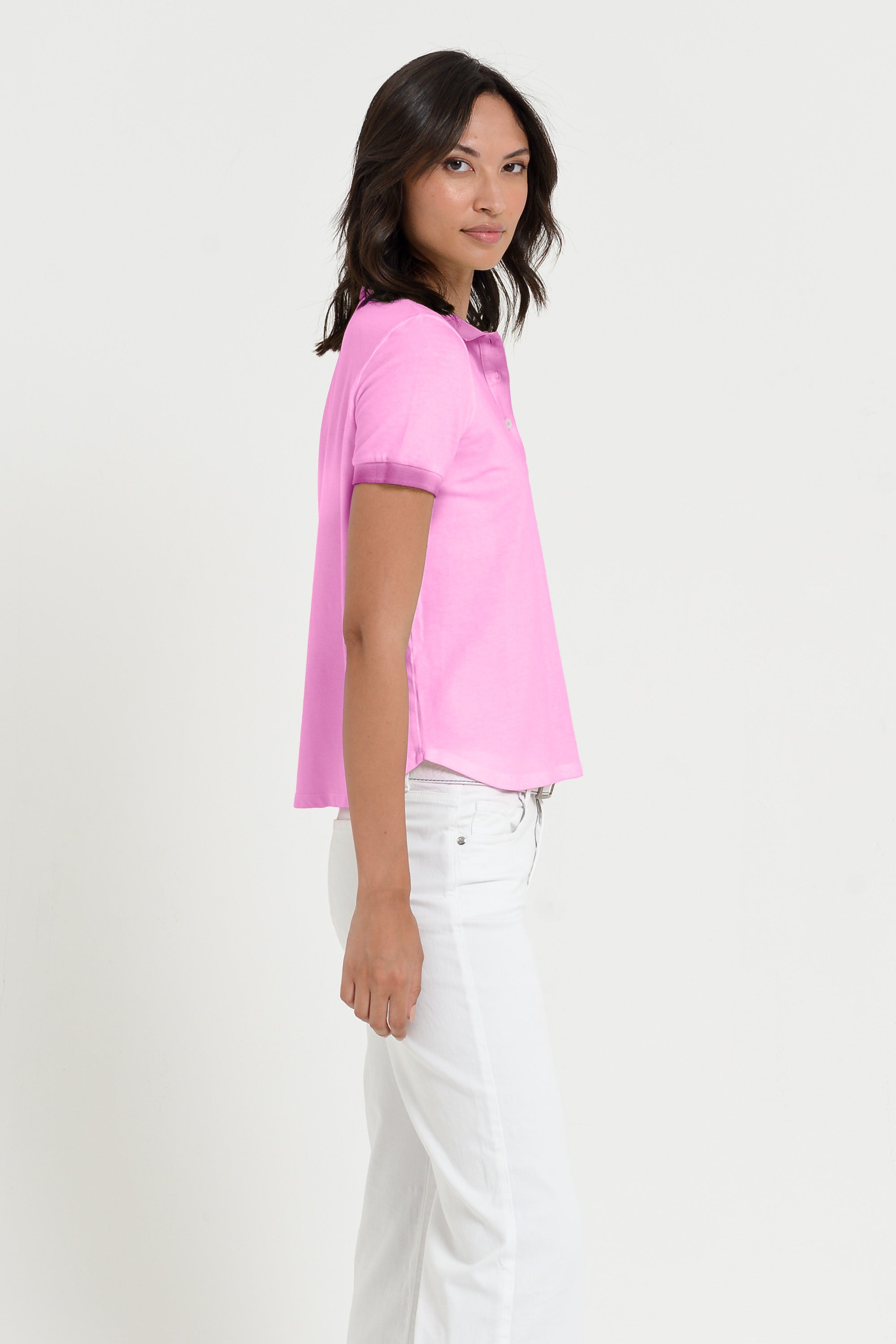 Crystal Polo - Women's Pique Polo Shirt - Candy