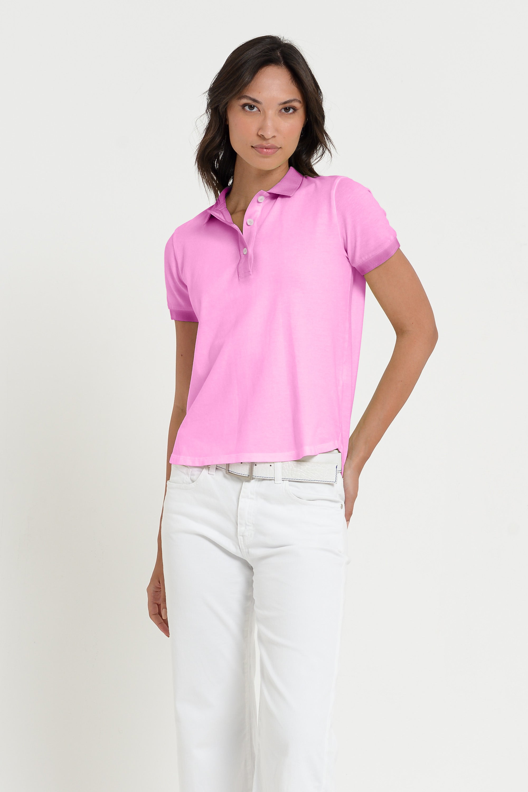 Crystal Polo - Women's Pique Polo Shirt - Candy