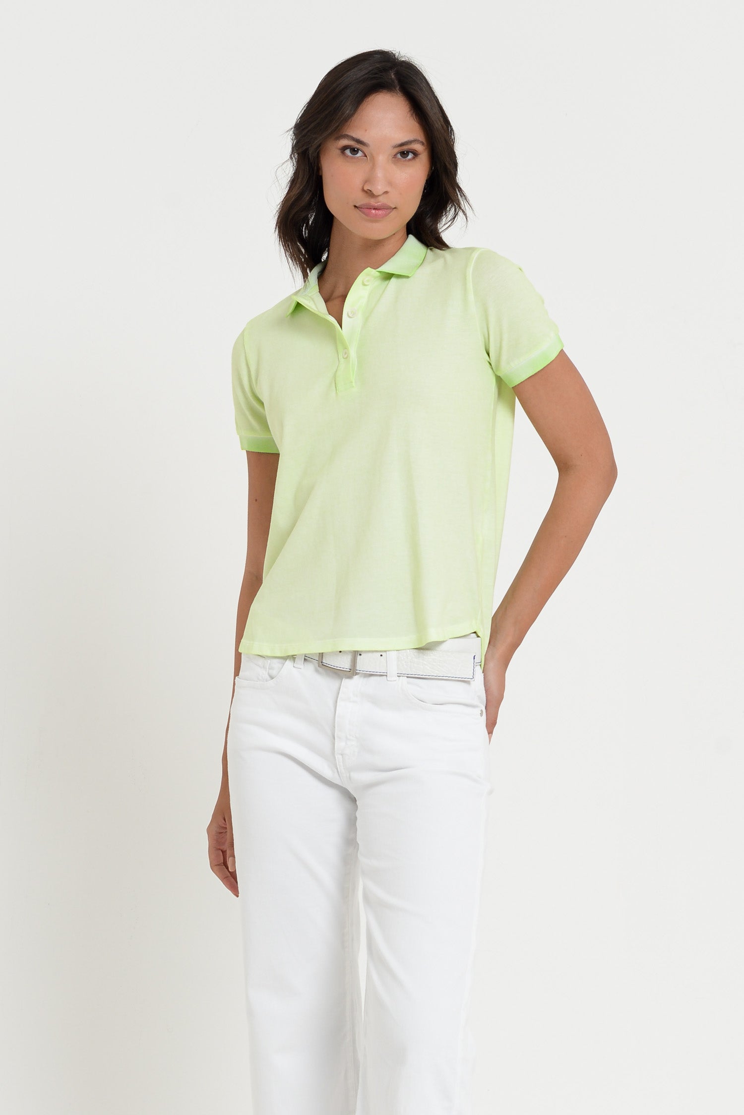 Crystal Polo - Women's Pique Polo Shirt - Margarita