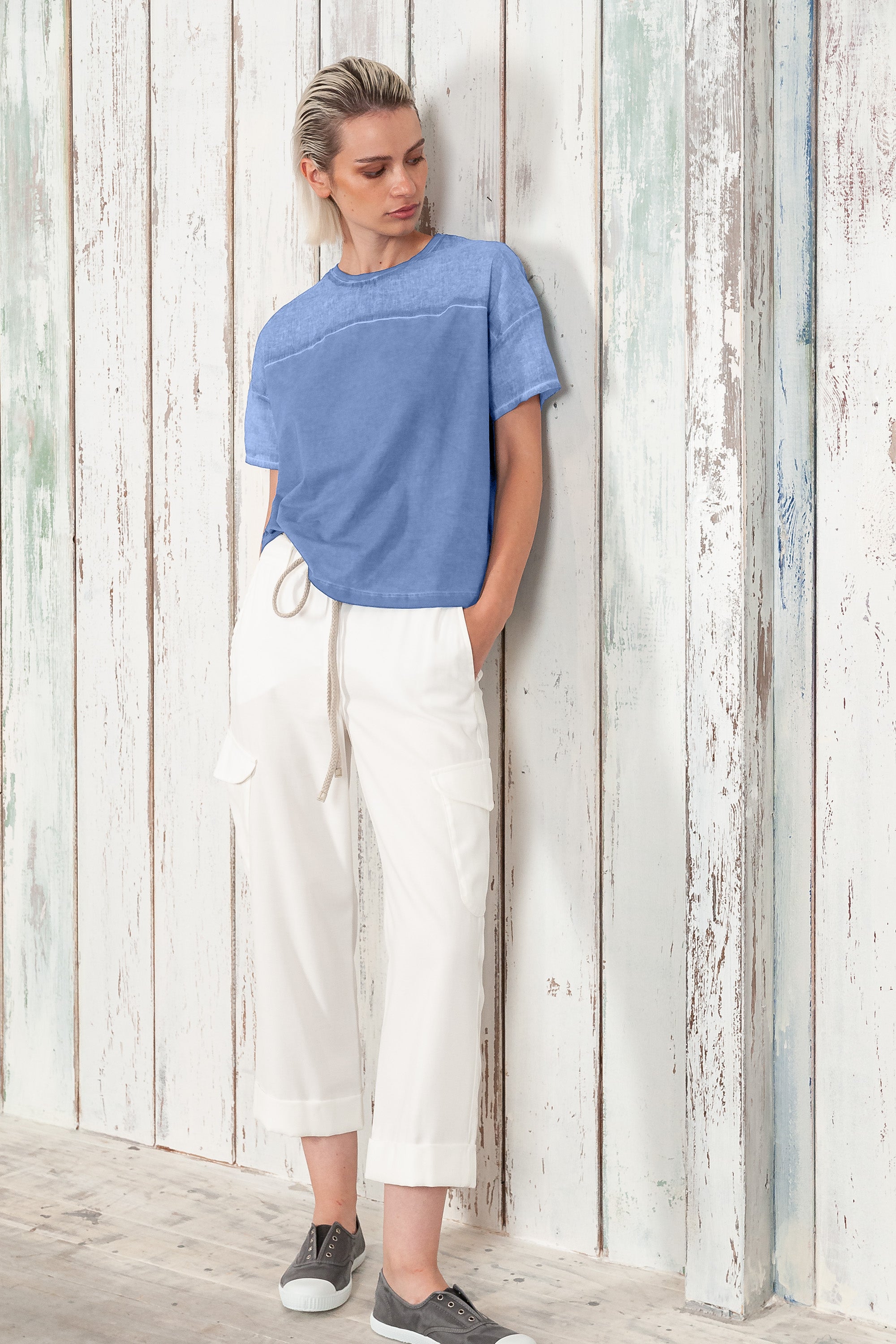 Sunset T-Shirt - Women's Crewneck Cotton T-Shirt - Bay