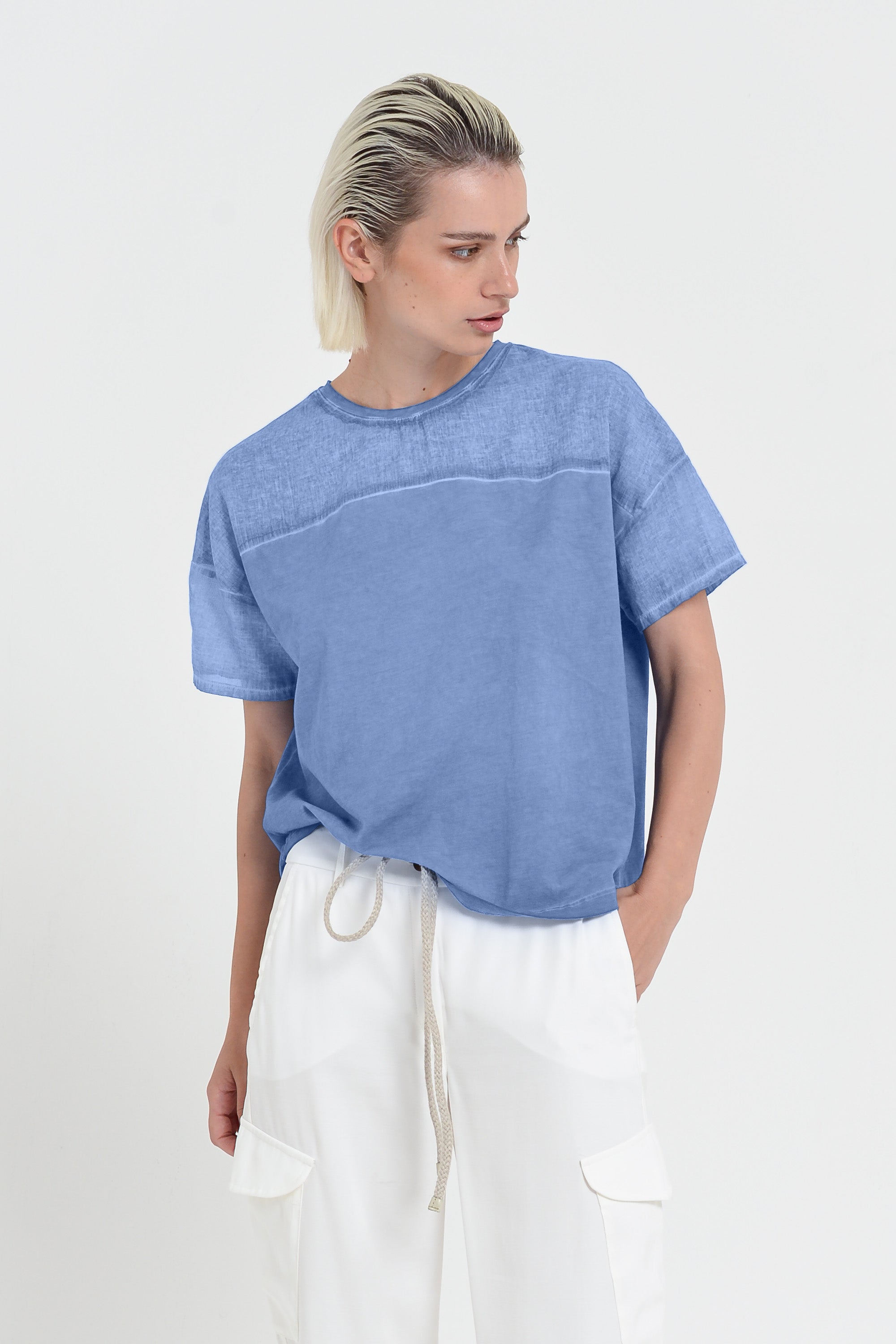 Sunset T-Shirt - Women's Crewneck Cotton T-Shirt - Bay