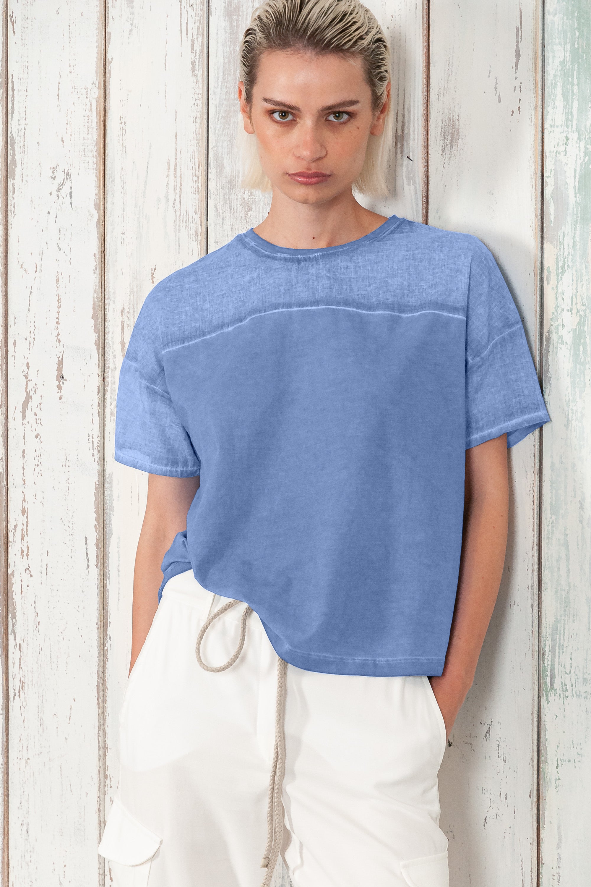 Sunset T-Shirt - Women's Crewneck Cotton T-Shirt - Bay