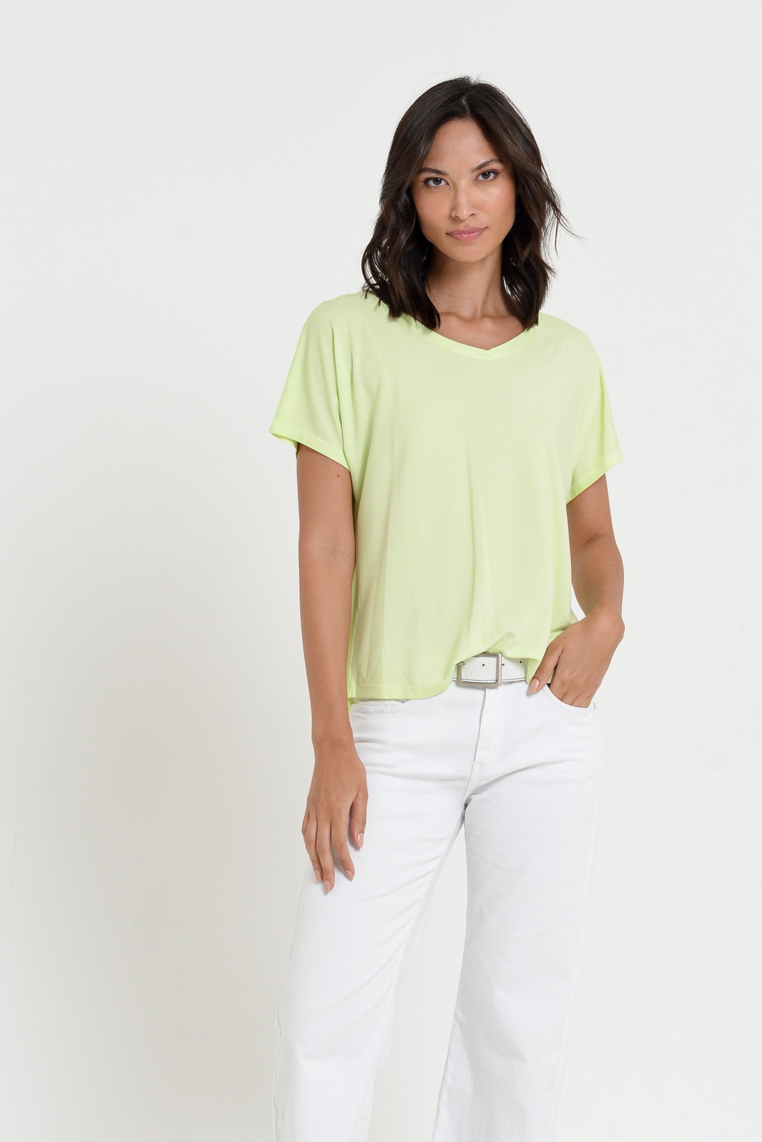 Noli T-Shirt - Women's Wide V-Neck T-Shirt - Margarita