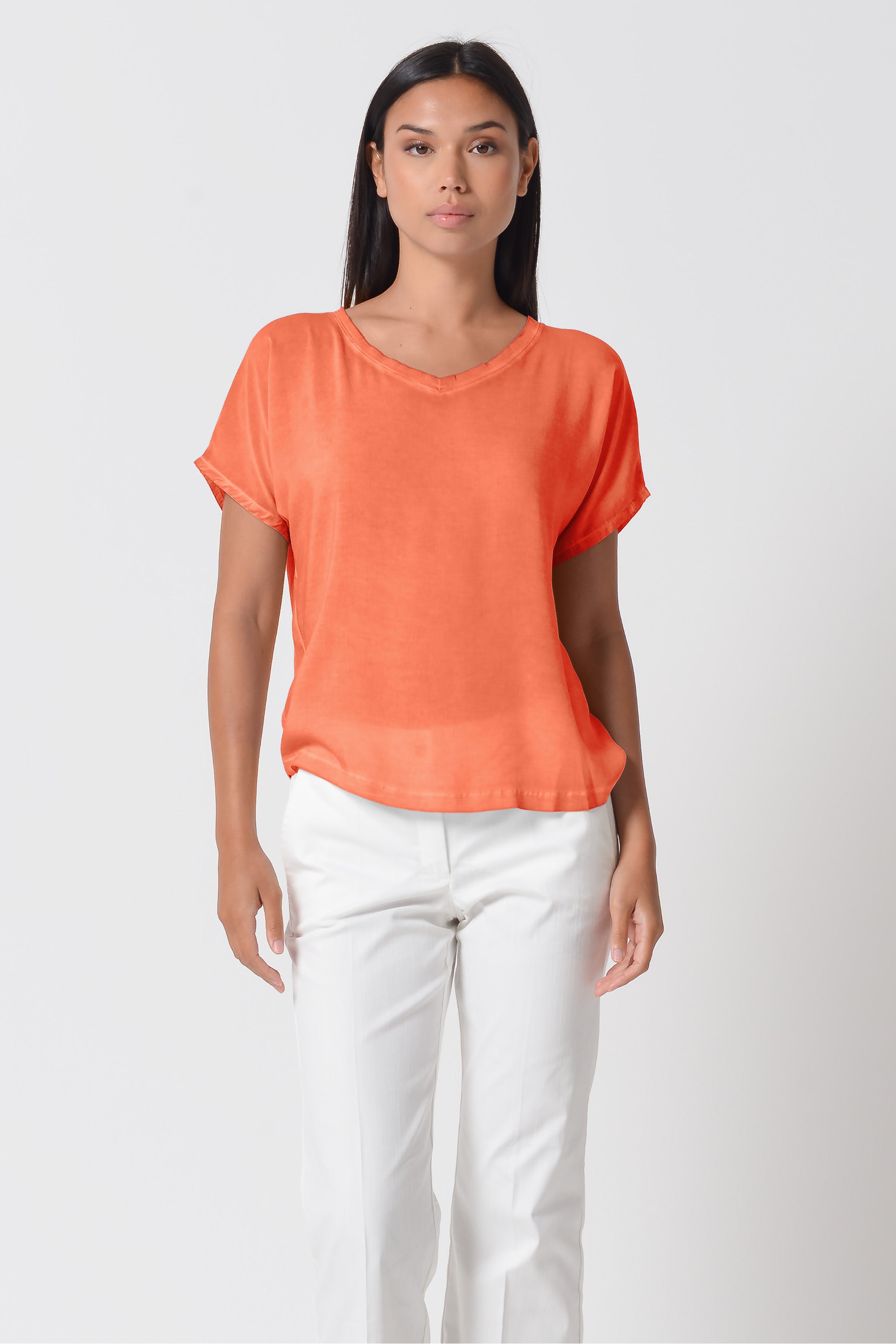 Vado T-Shirt - Papaya