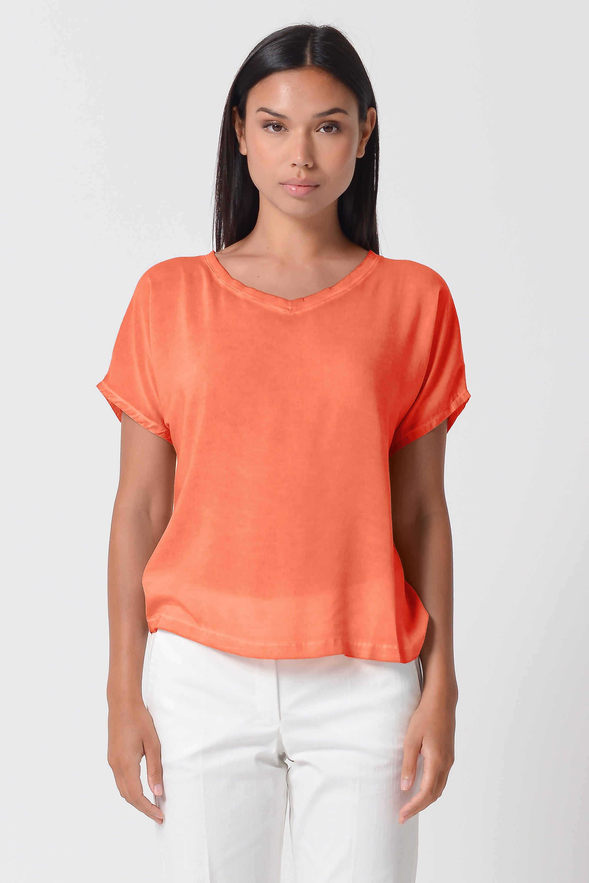 Vado T-Shirt - Papaya