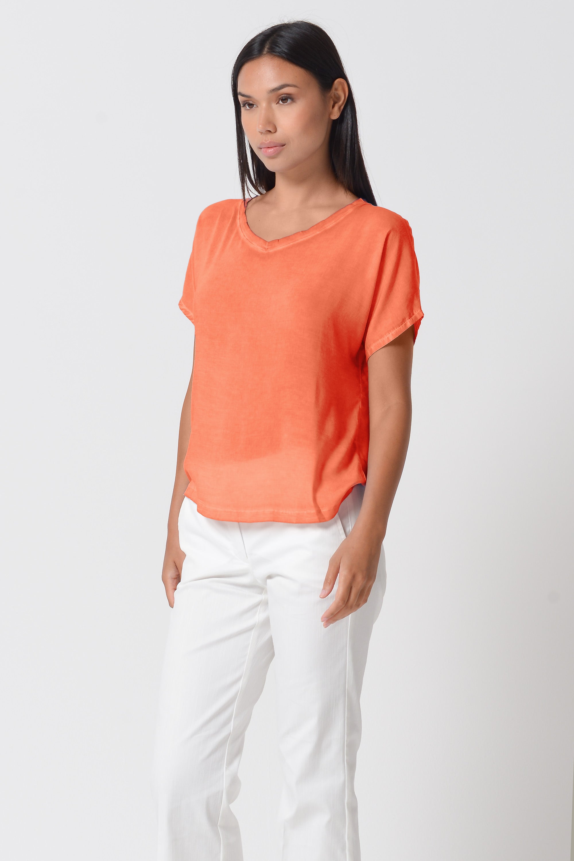 Vado T-Shirt - Papaya