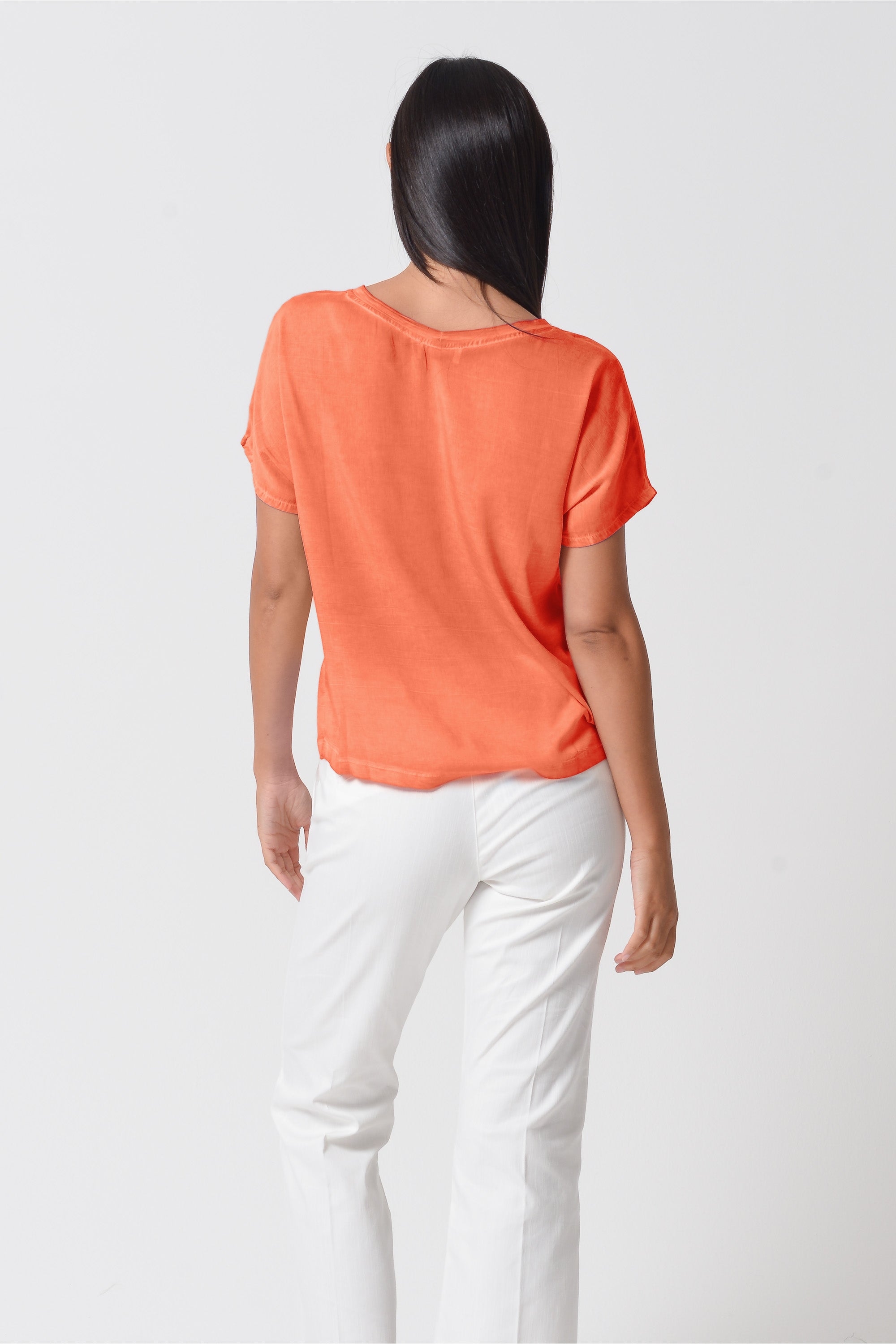 Vado T-Shirt - Papaya