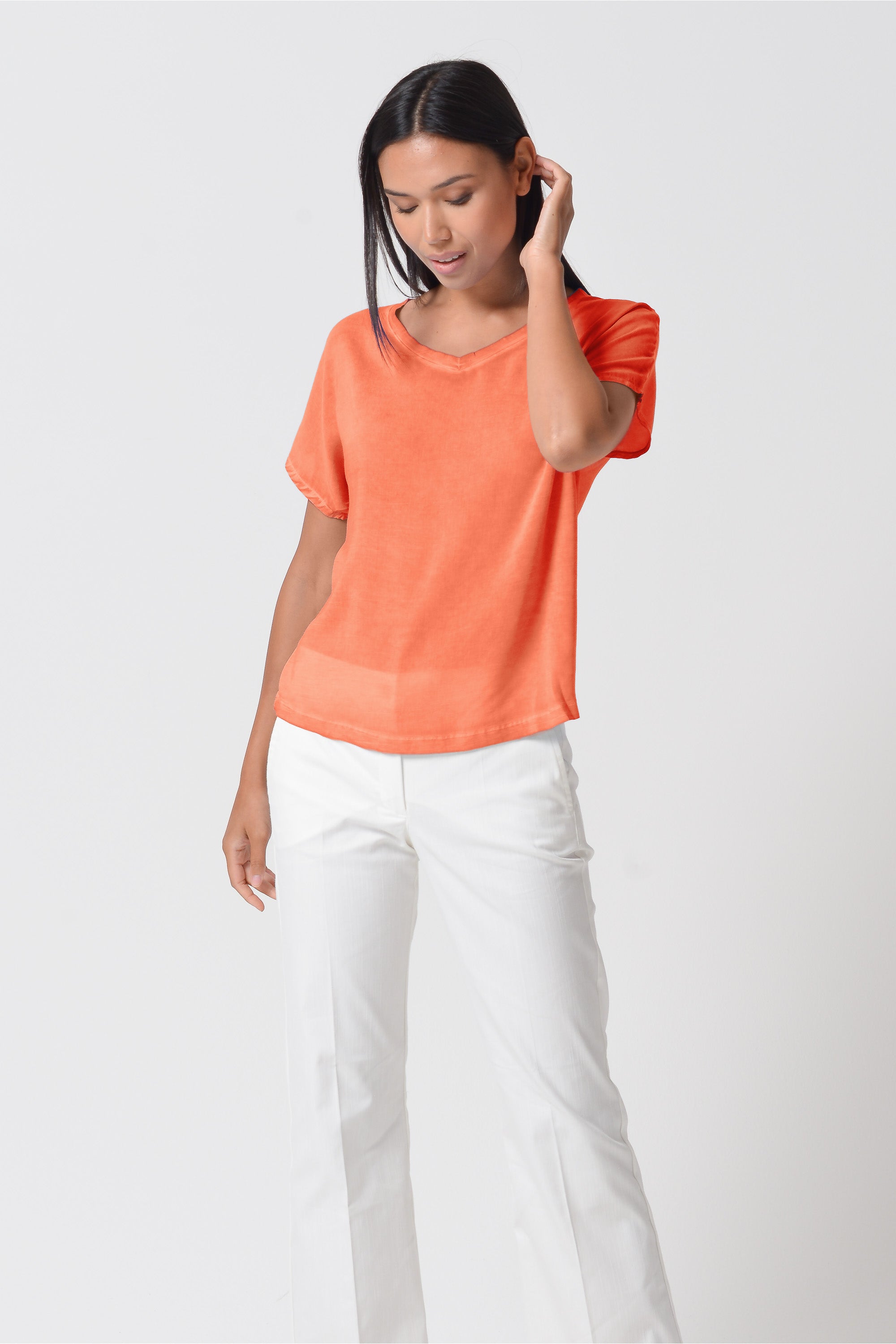 Vado T-Shirt - Papaya