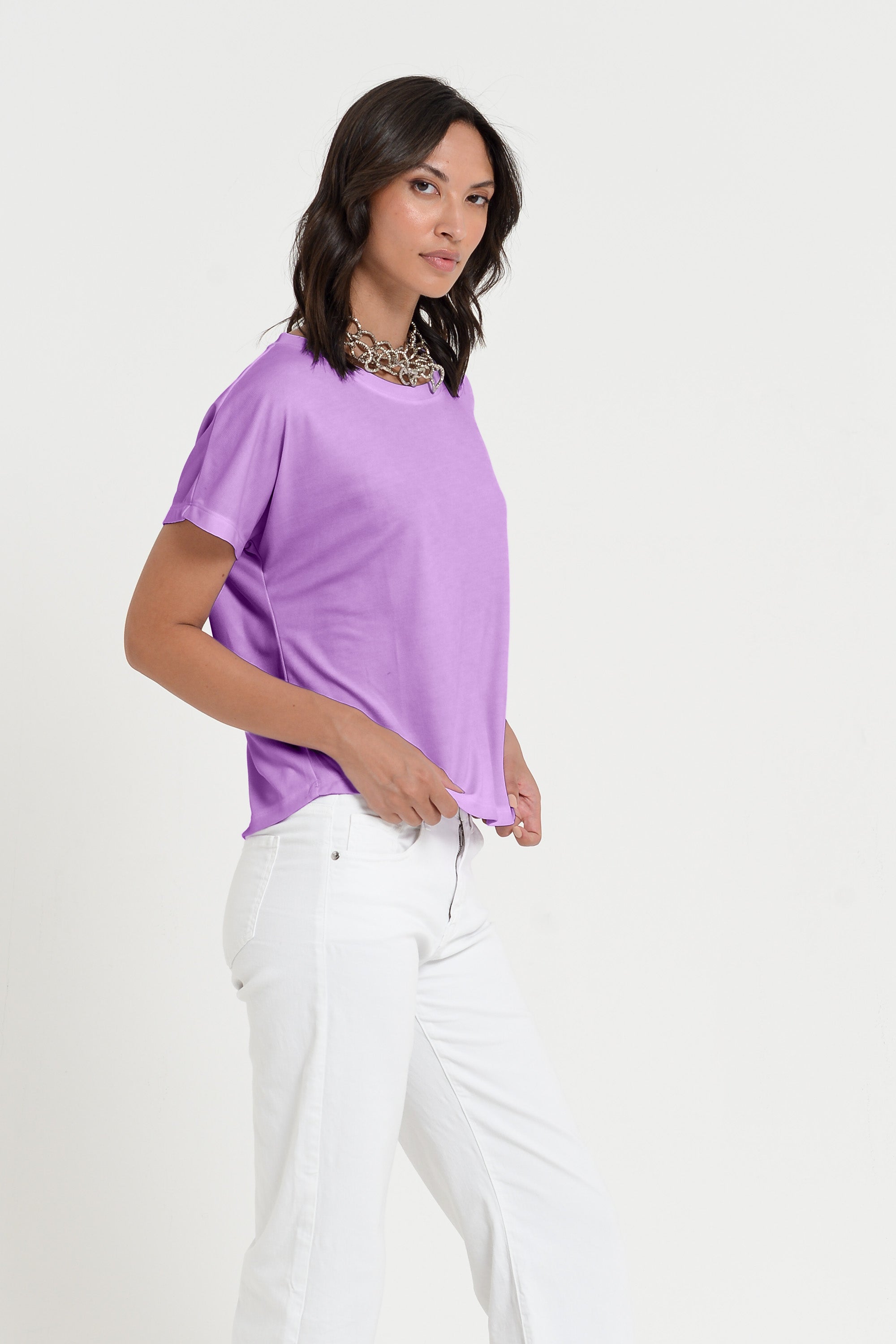 Vico T-Shirt - Women's Cotton T-Shirt - Morado