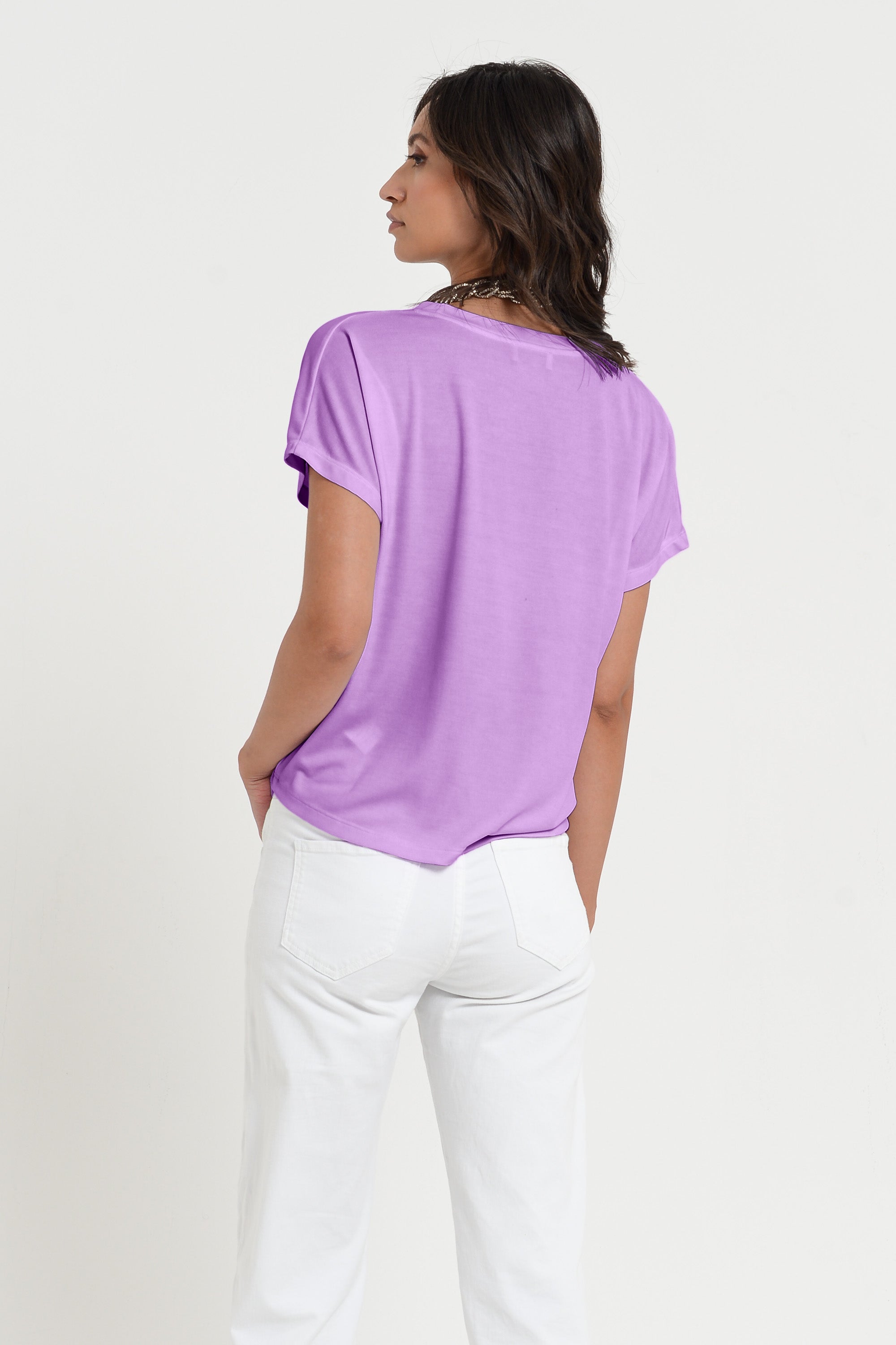 Vico T-Shirt - Women's Cotton T-Shirt - Morado