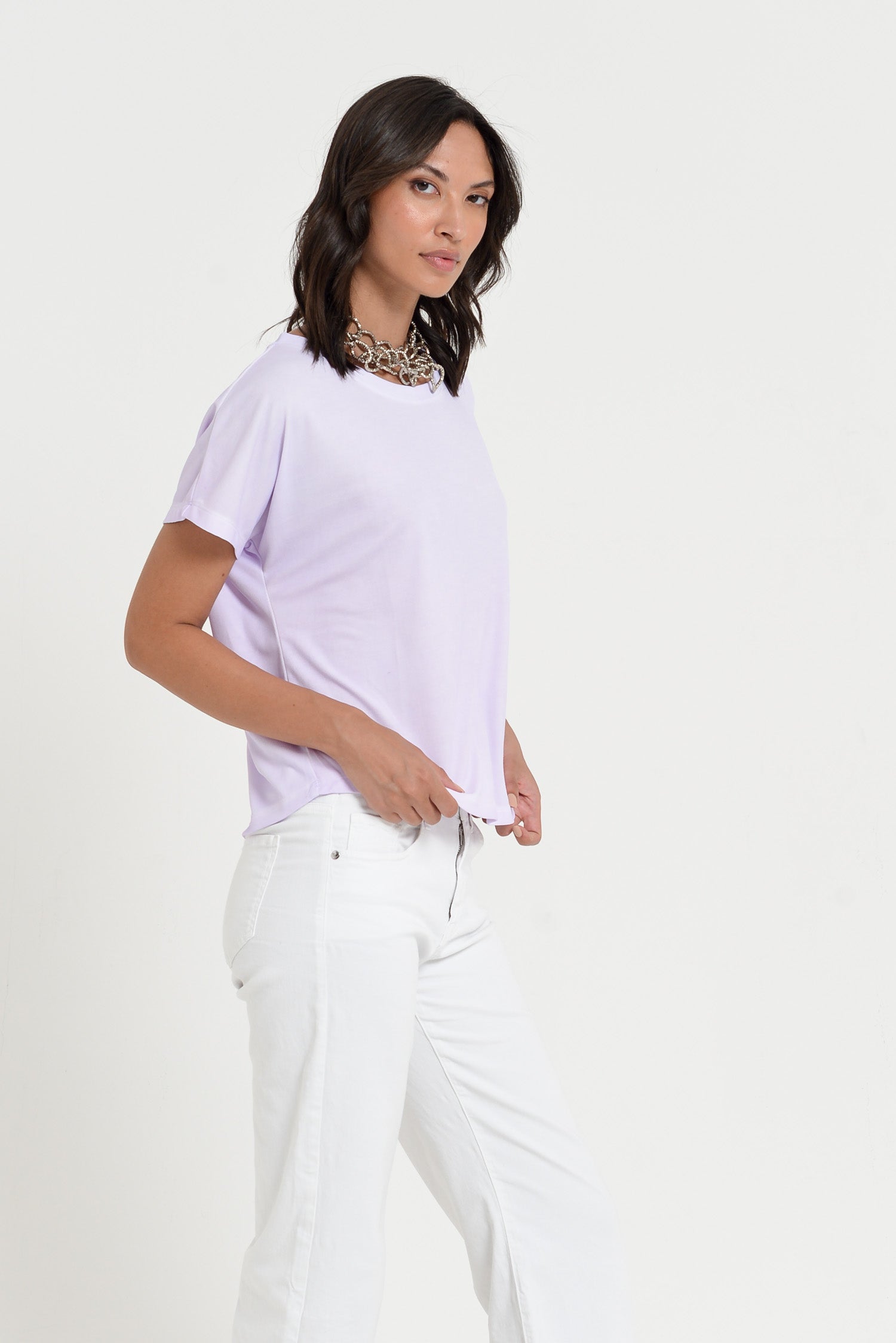 Vico T-Shirt - Women's Cotton T-Shirt - Lilac