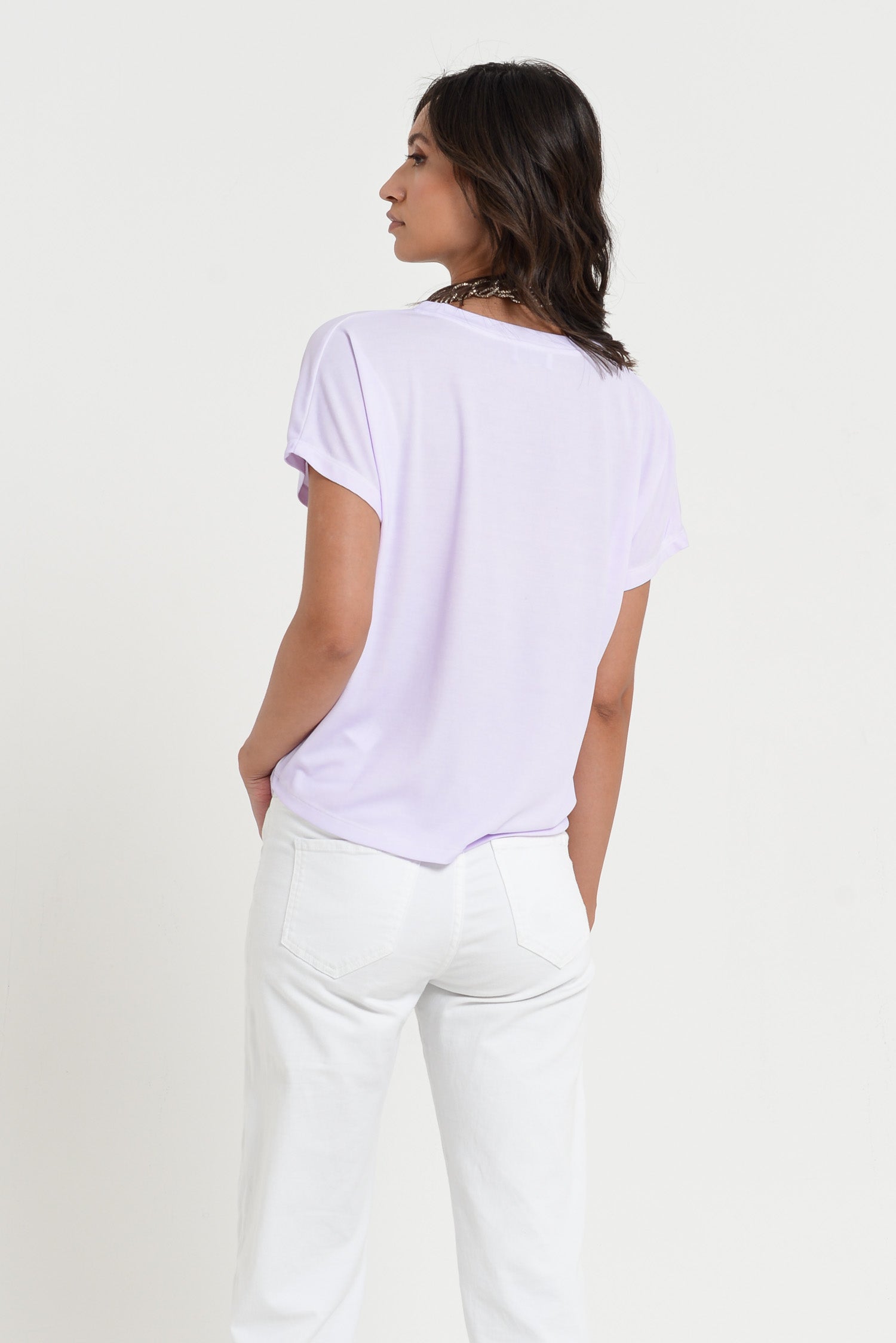 Vico T-Shirt - Women's Cotton T-Shirt - Lilac