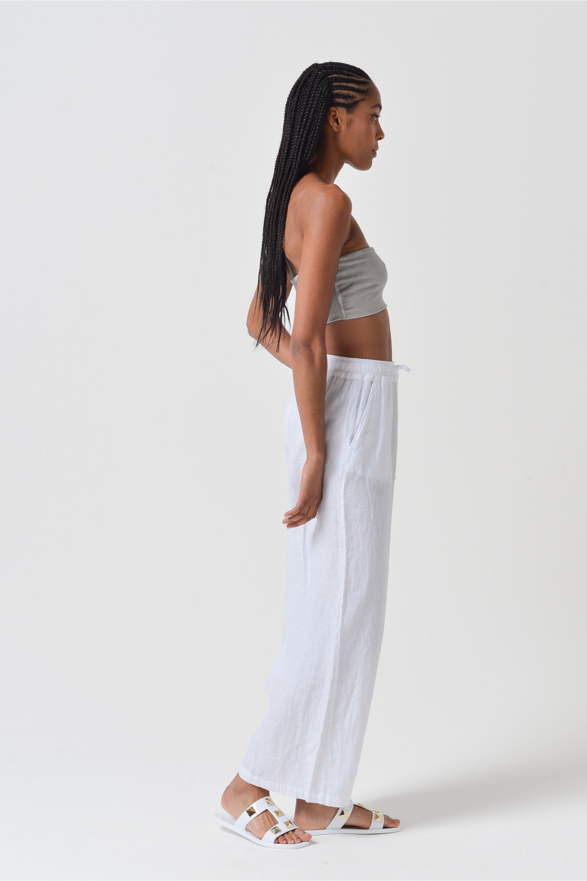 Essential Viscose Bandeau - Steel