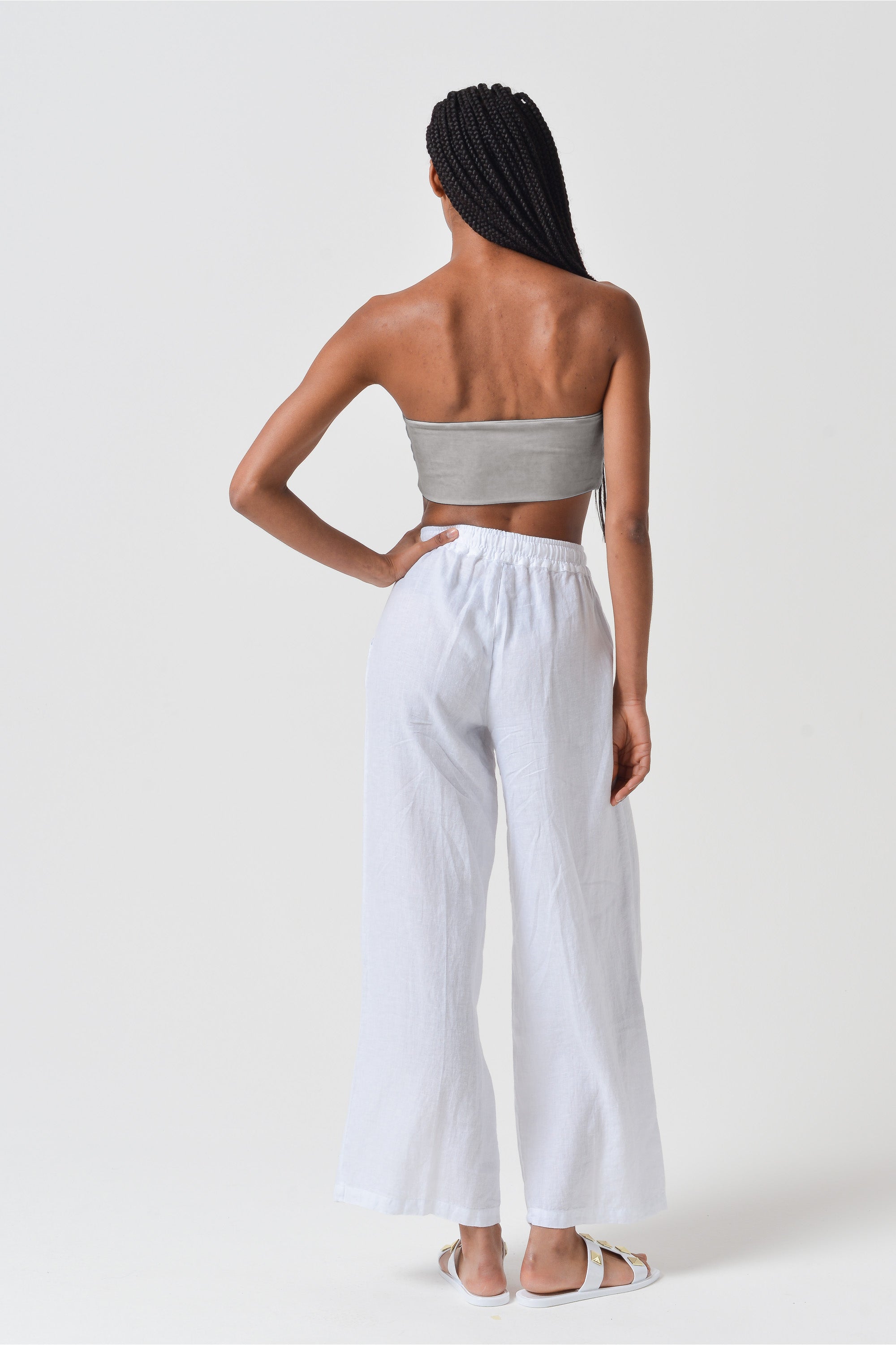 Essential Viscose Bandeau - Steel