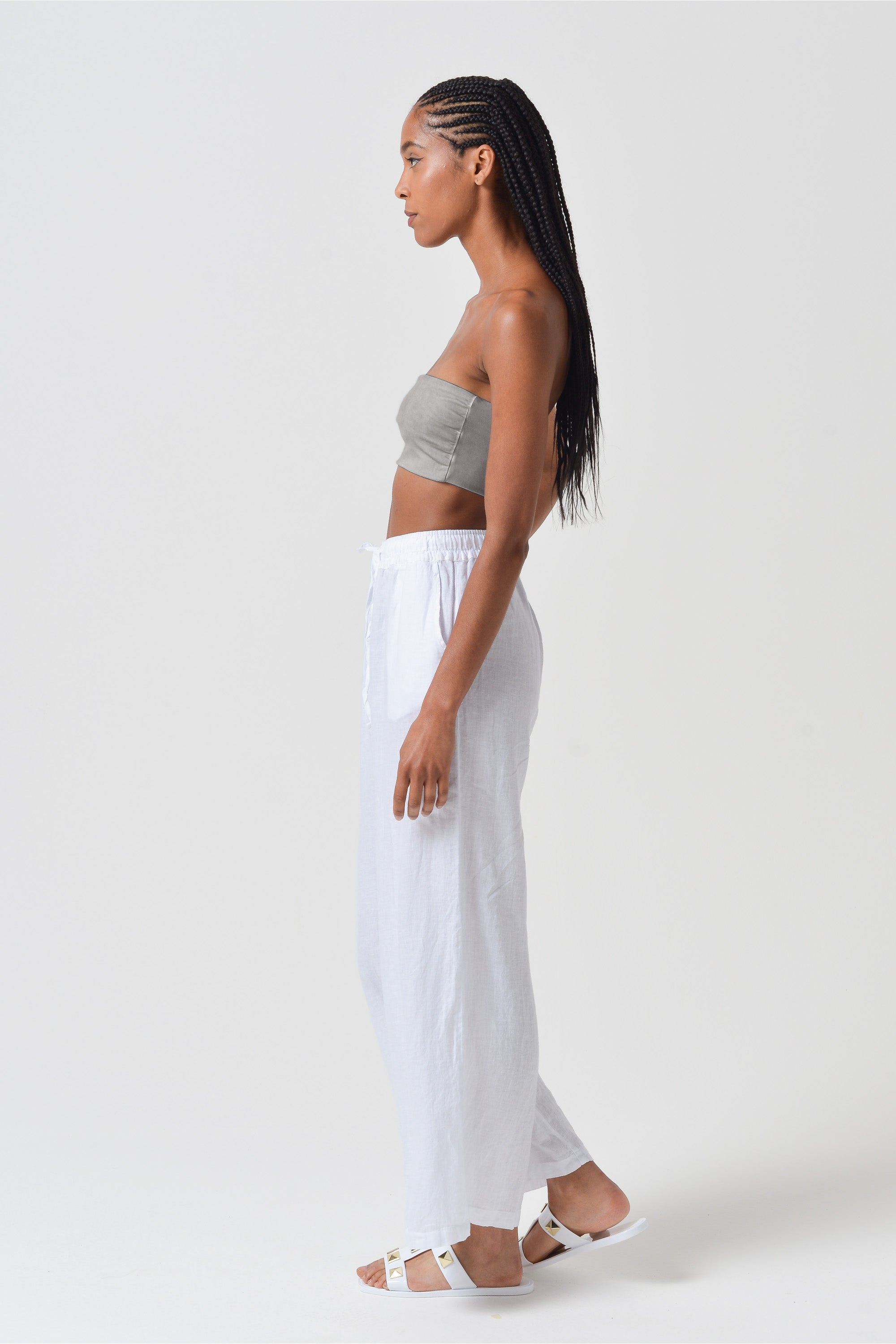 Essential Viscose Bandeau - Steel