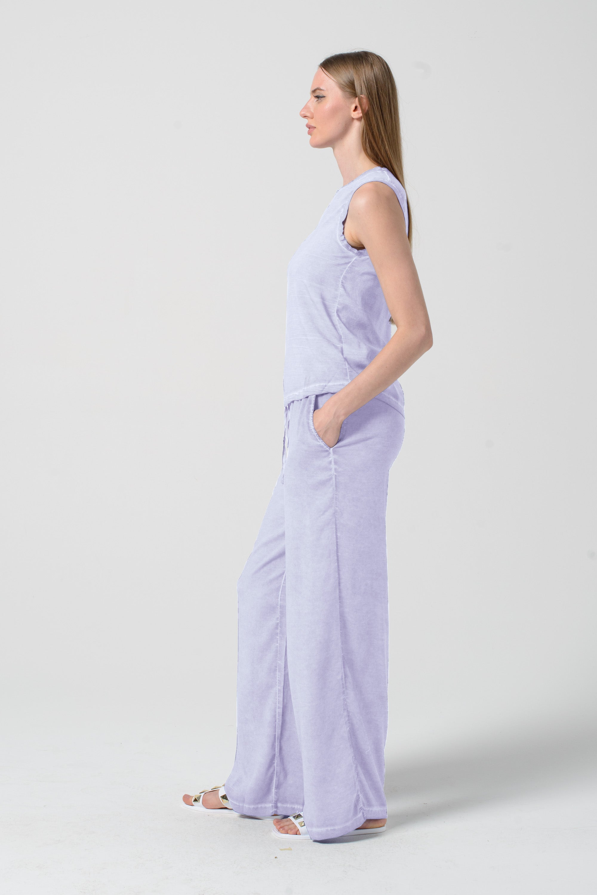 Moon Tank - Women's Sleeveless Tank - Lilac