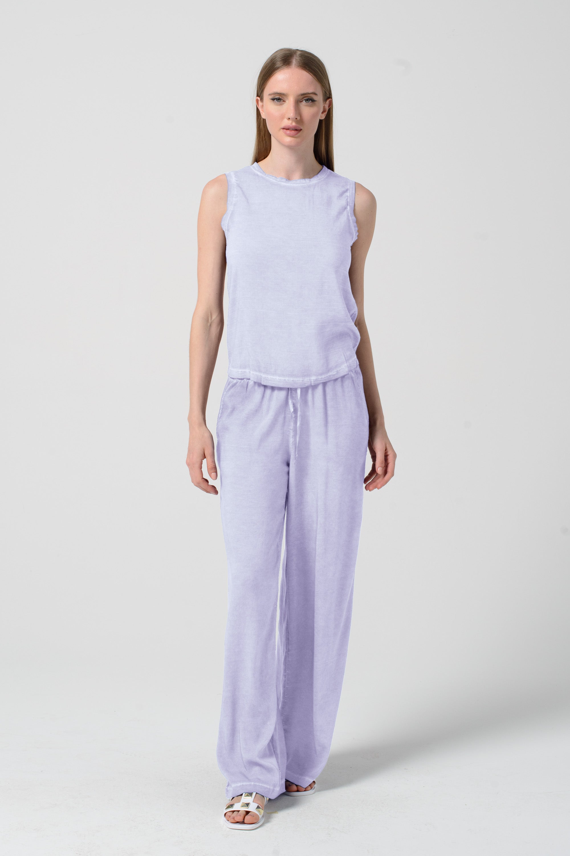 Moon Tank - Women's Sleeveless Tank - Lilac