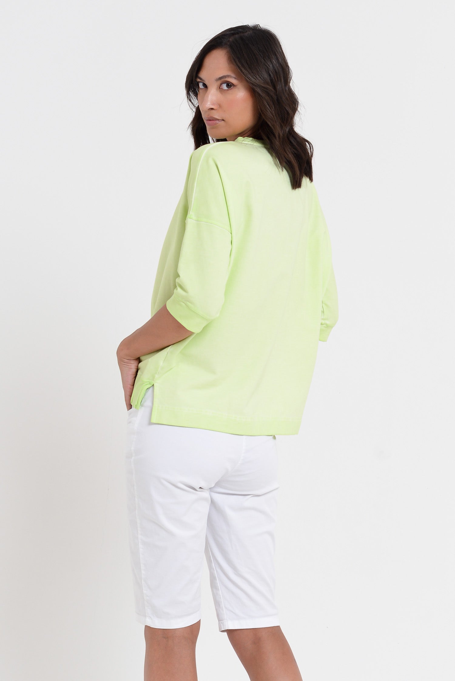 Coyote Sweatshirt - Women's Short Sleeve Sweatshirt - Margarita