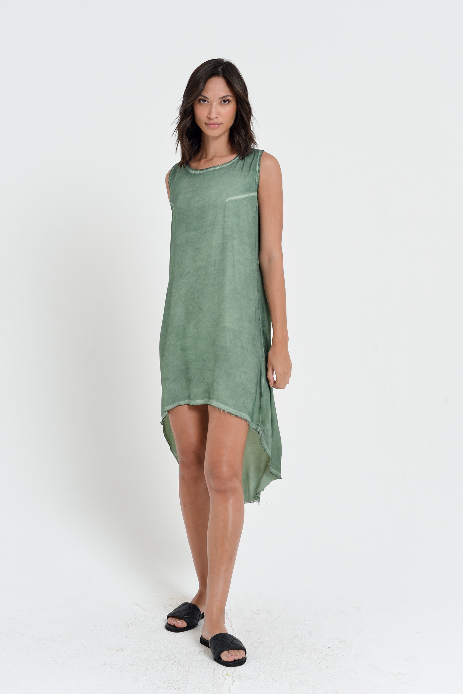 slim fit dress slacks Tulip Dress L / Green