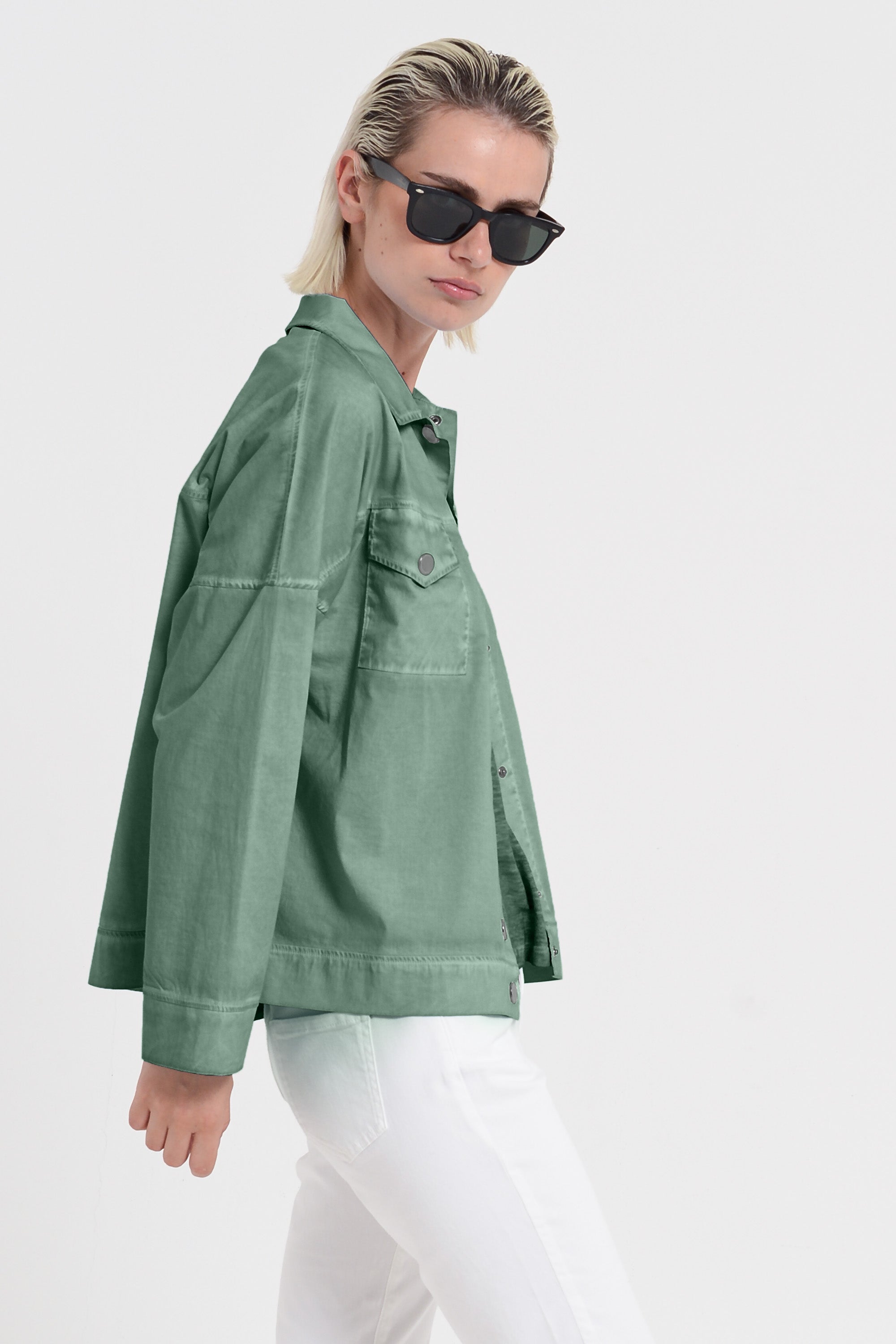 Villa Jacket - Women's Poplin Jacket - Juniper