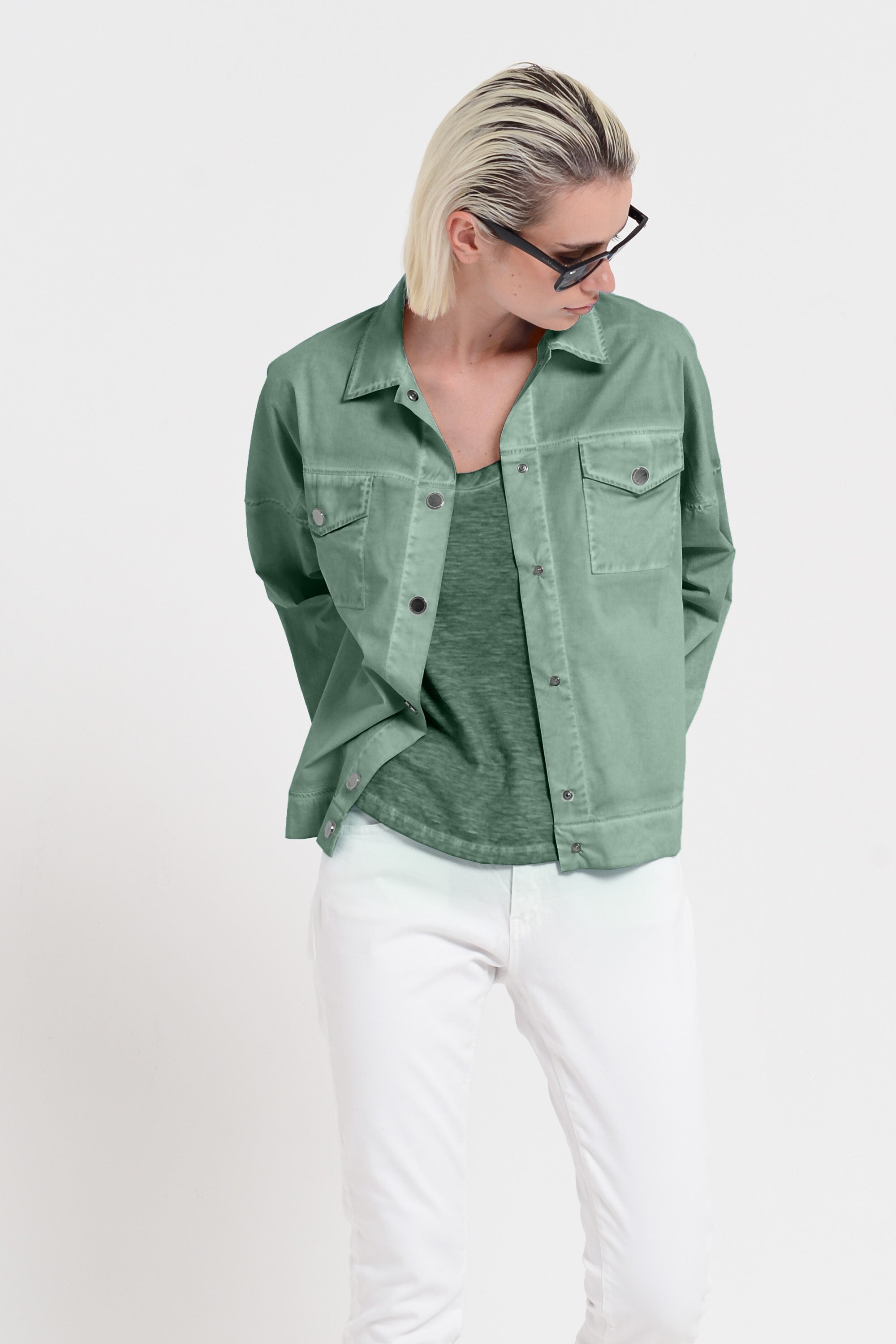 Villa Jacket - Women's Poplin Jacket - Juniper
