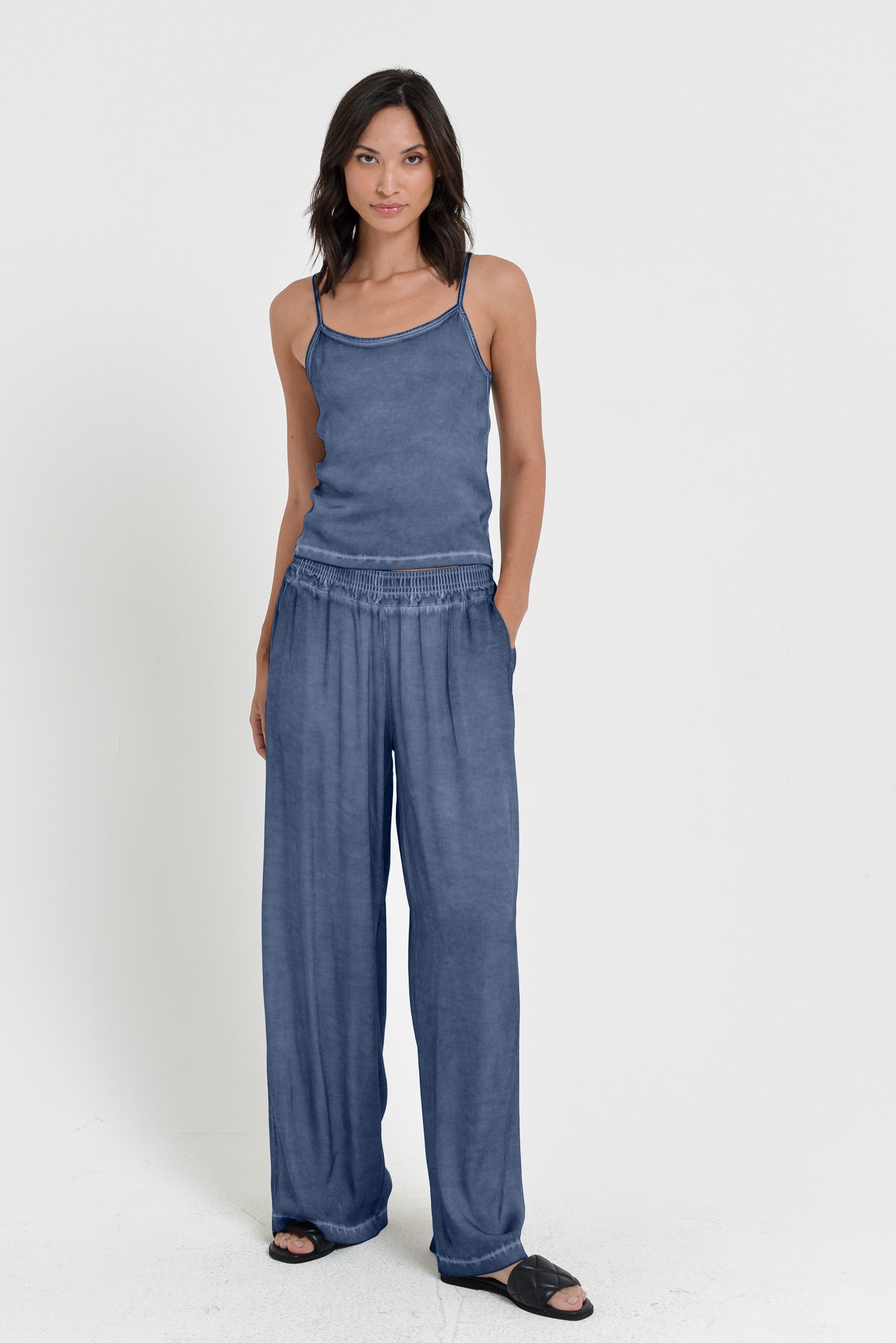 Island Slacks - Wide Flowy Pant - Whale