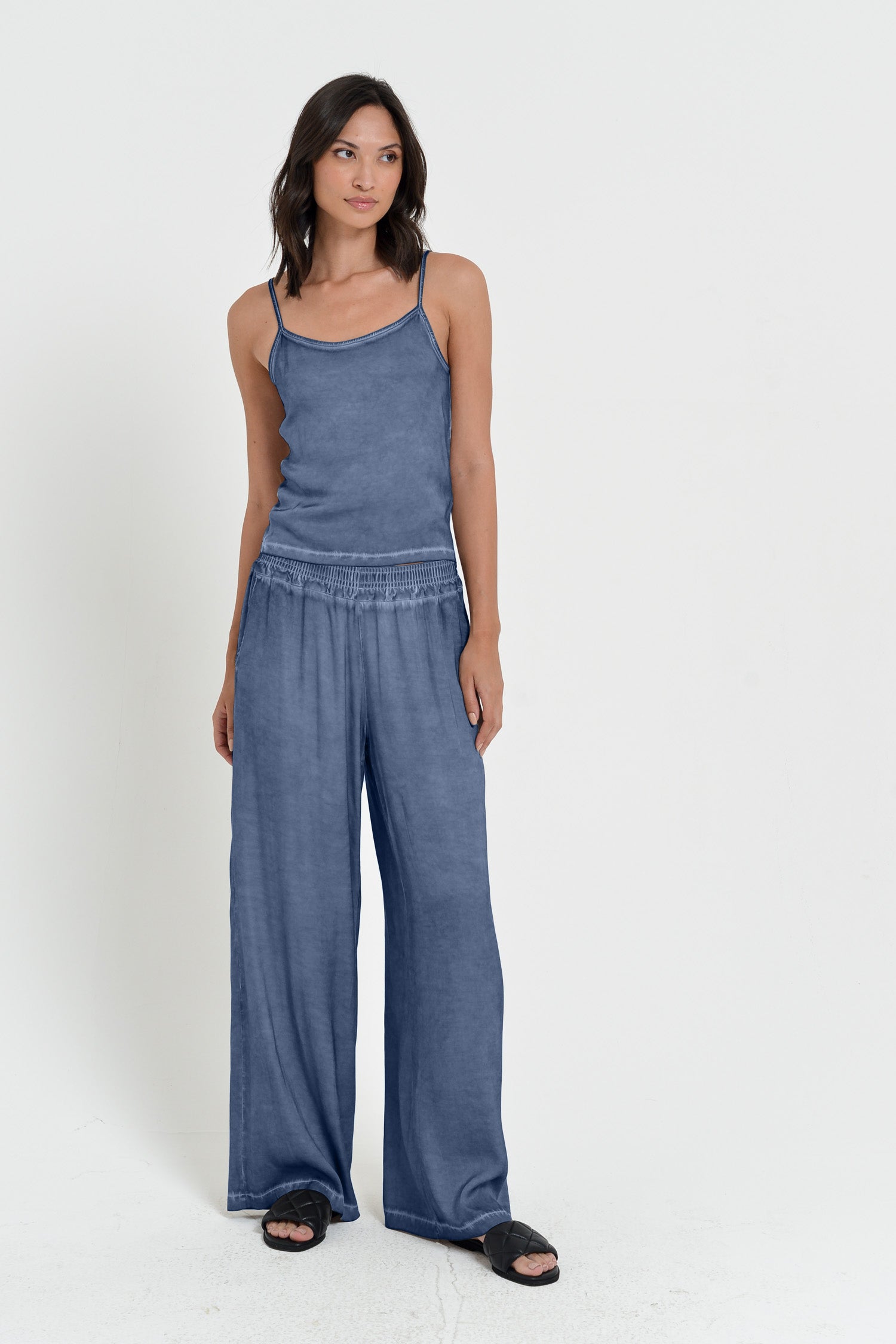 Island Slacks - Wide Flowy Pant - Whale