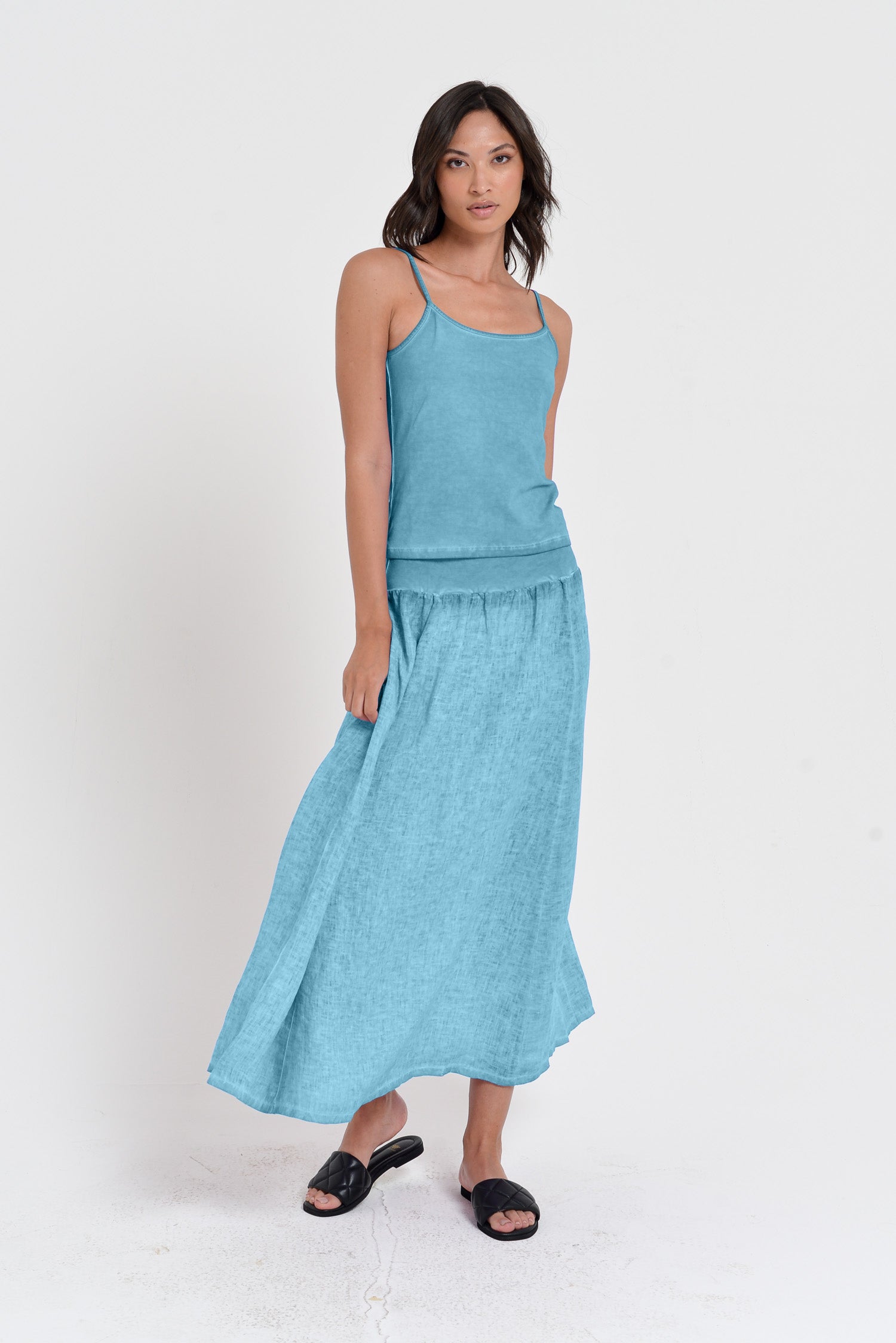 Maxime Skirt - Women's Breezy Linen Skirt - Viking