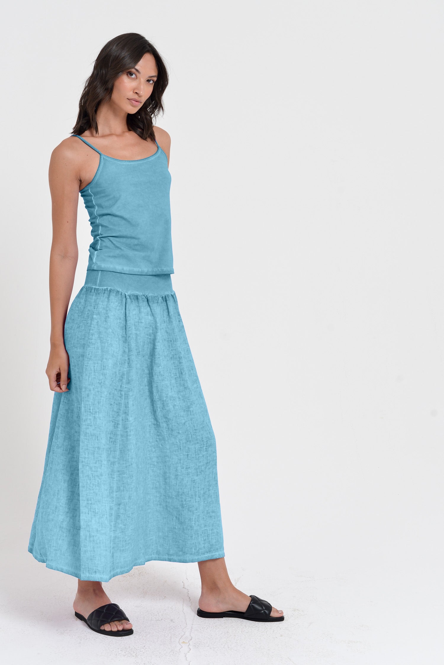 Maxime Skirt - Women's Breezy Linen Skirt - Viking