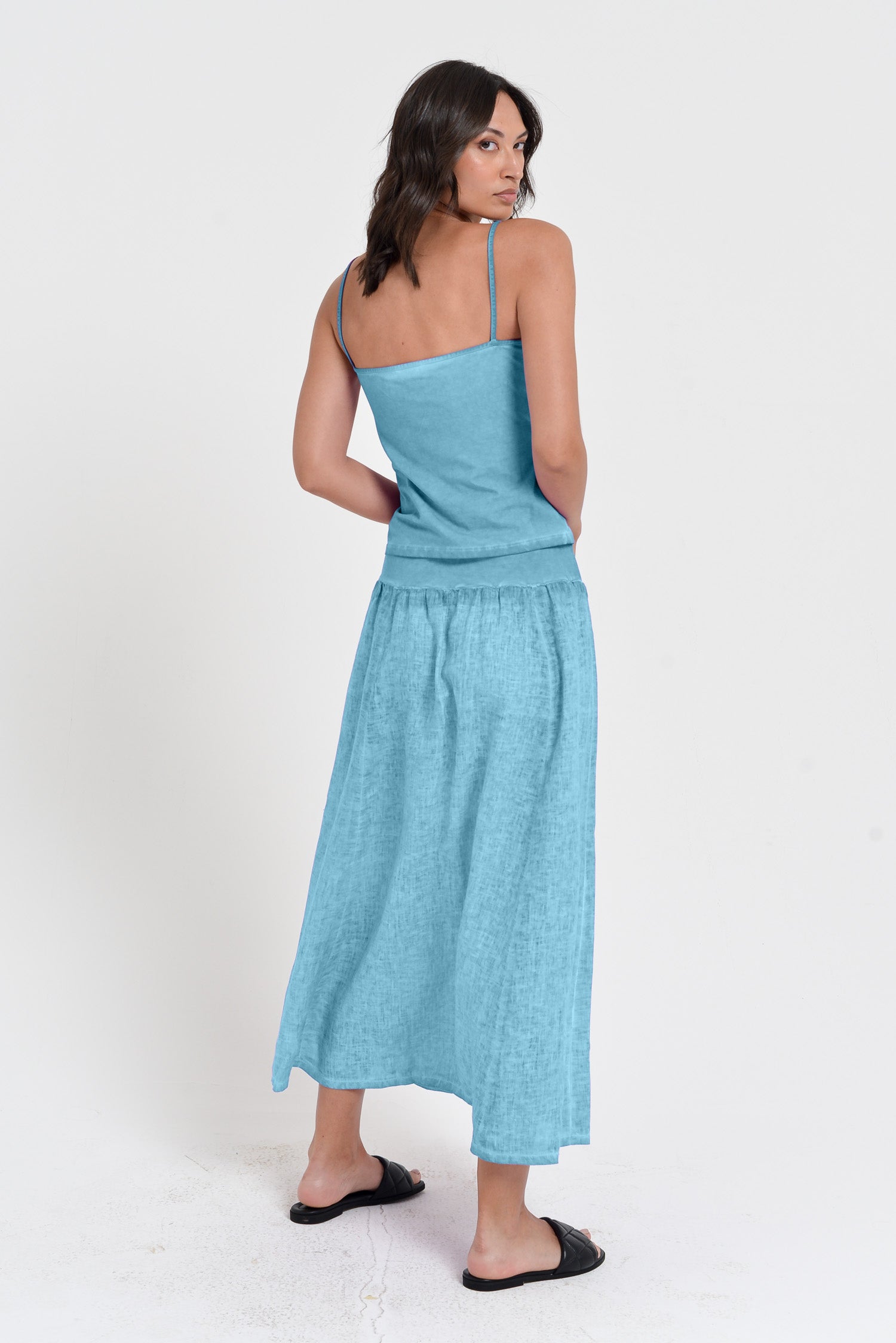 Maxime Skirt - Women's Breezy Linen Skirt - Viking