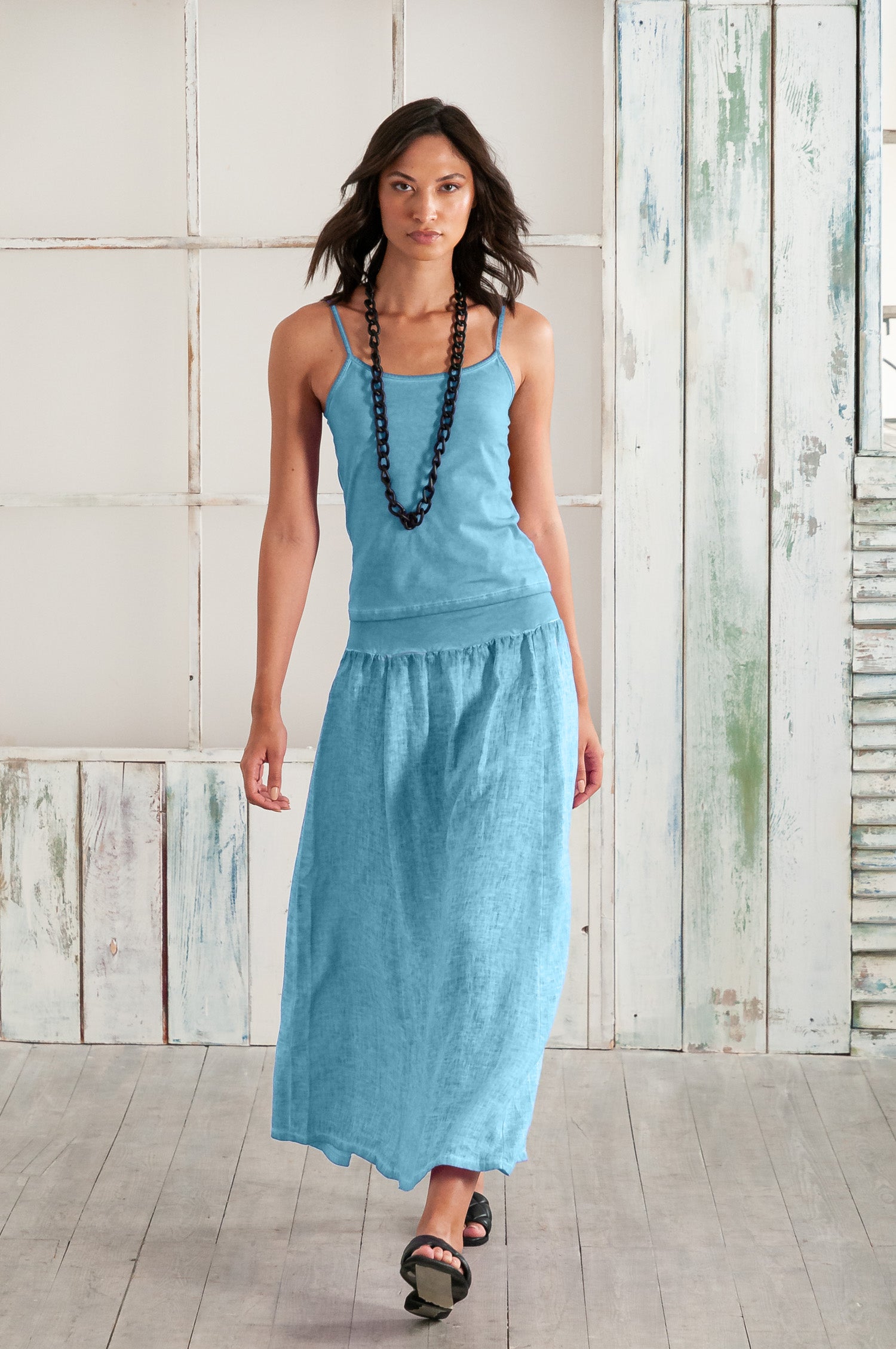 Maxime Skirt - Women's Breezy Linen Skirt - Viking