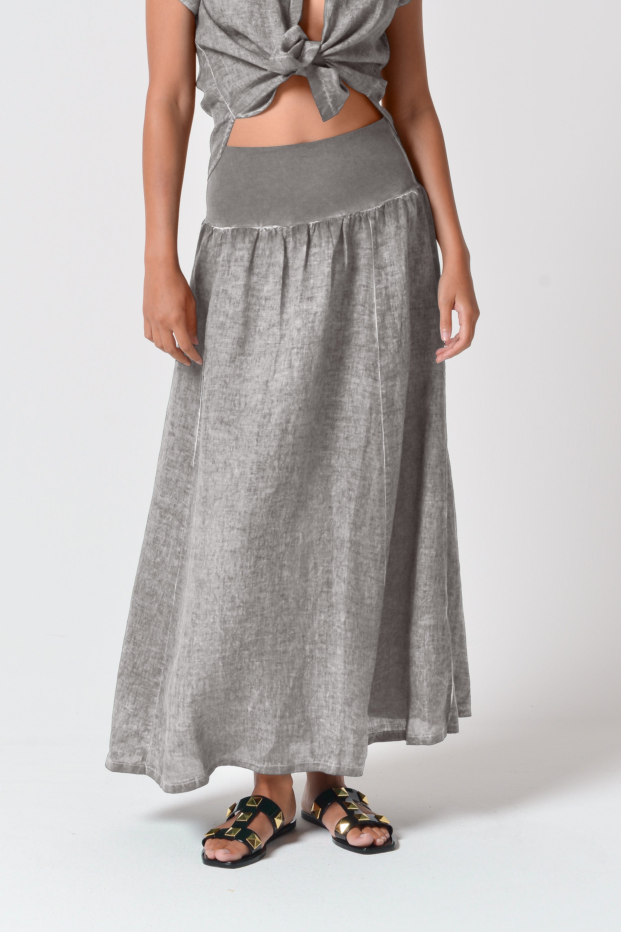Maxime Skirt - Steel