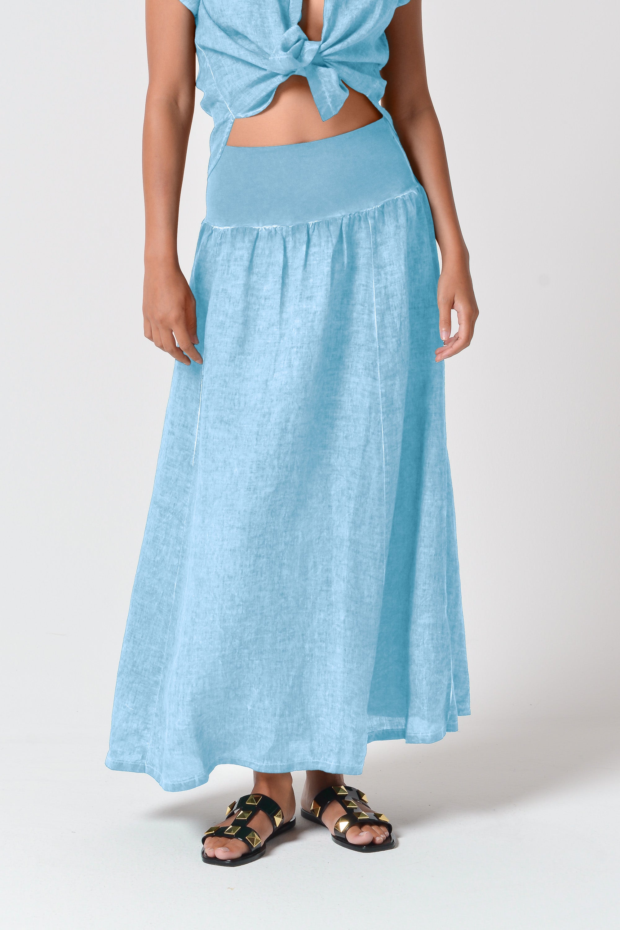 Maxime Skirt - Women's Breezy Linen Skirt - Viking