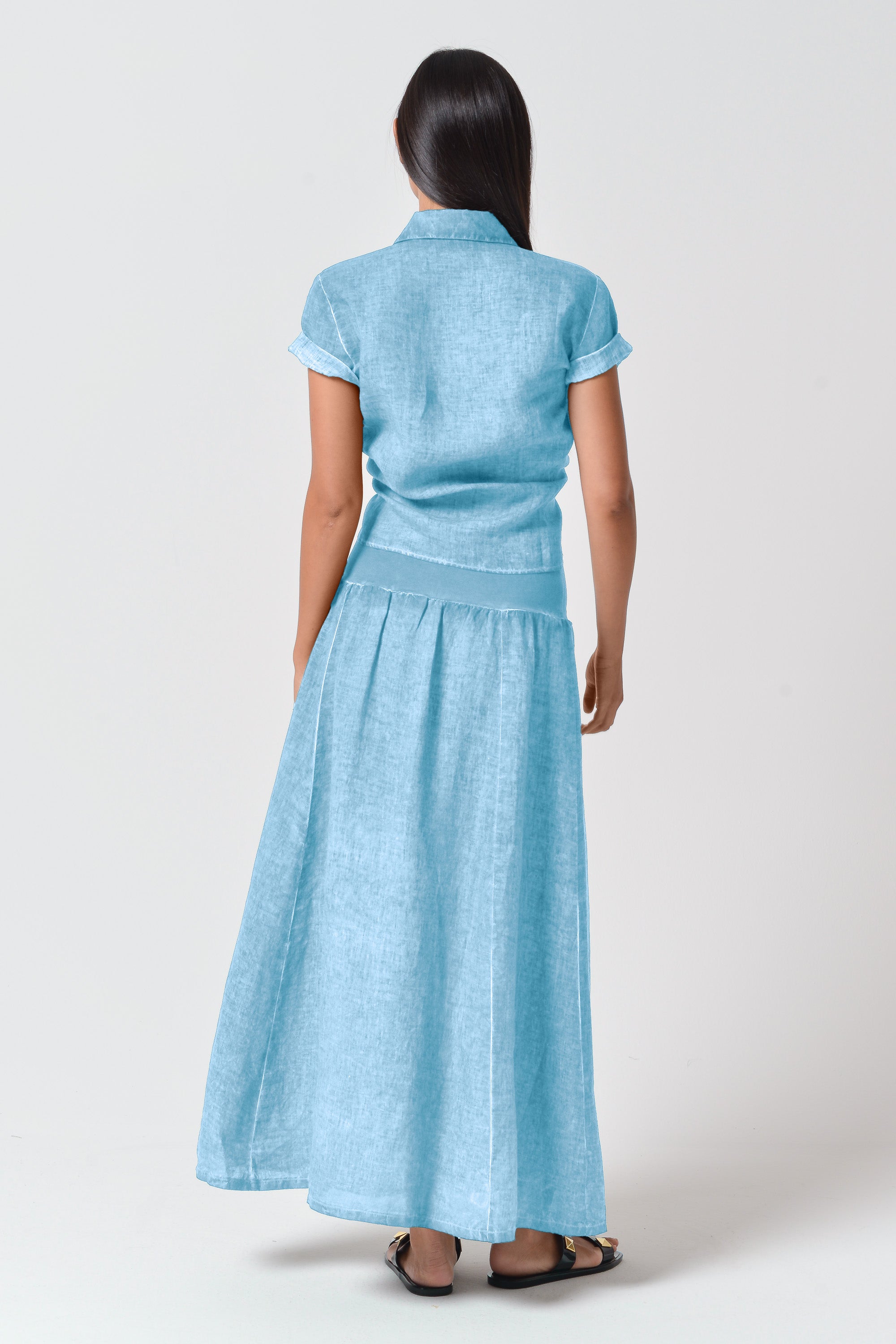Maxime Skirt - Women's Breezy Linen Skirt - Viking