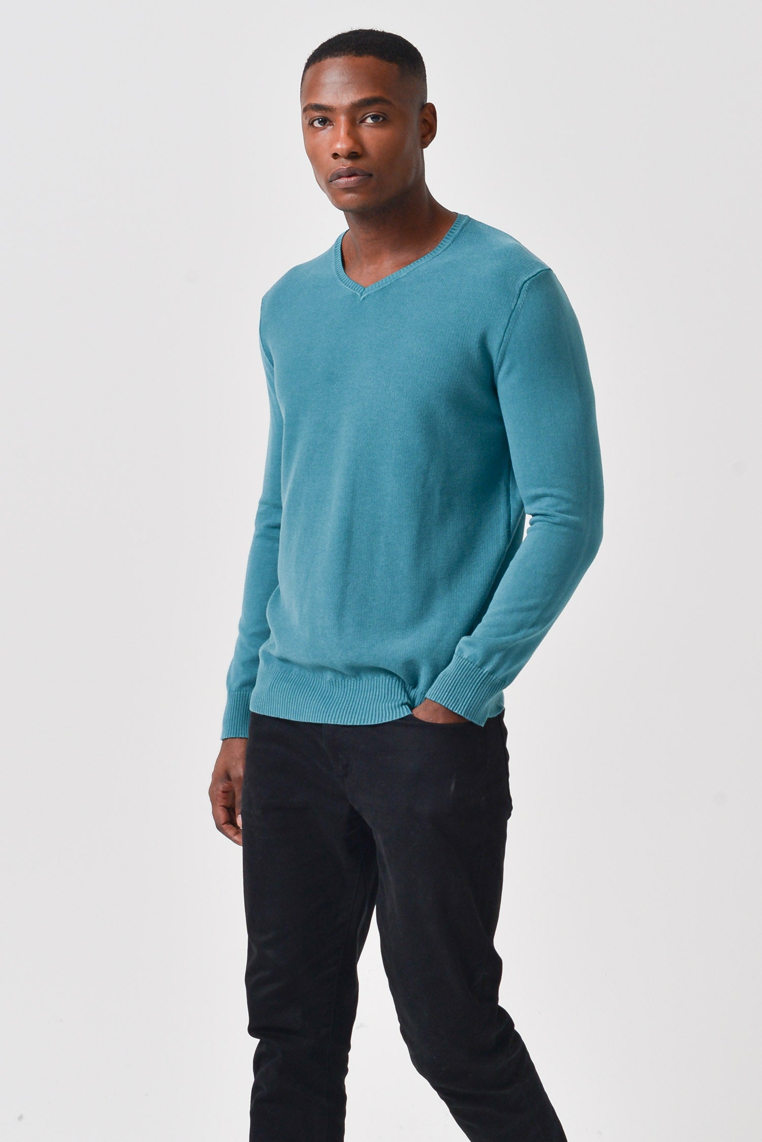 Indren Iced - V-Neck Sweater - Holly