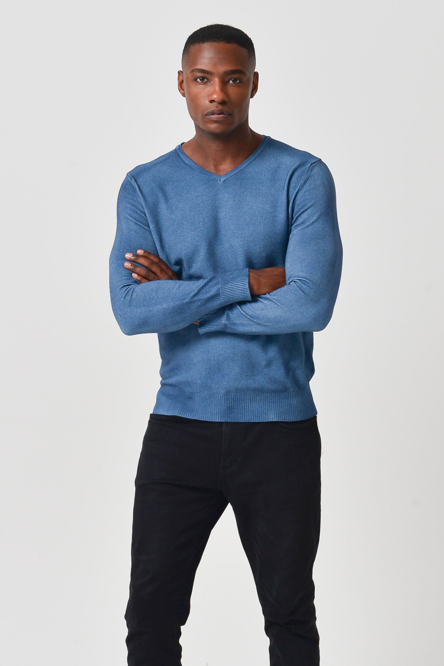 Indren Jewel - V-Neck Sweater - Amethyst