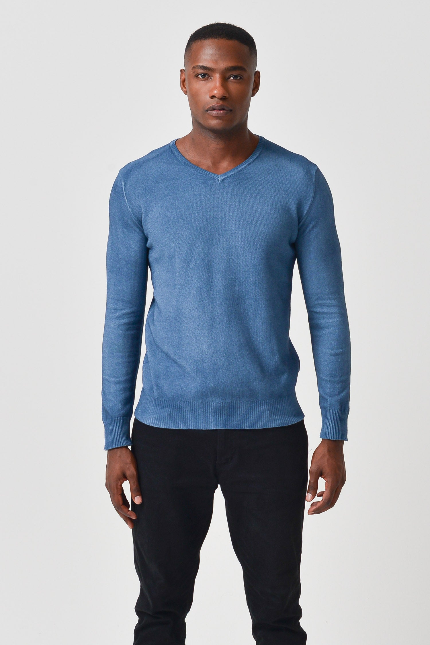 Indren Jewel - V-Neck Sweater - Amethyst