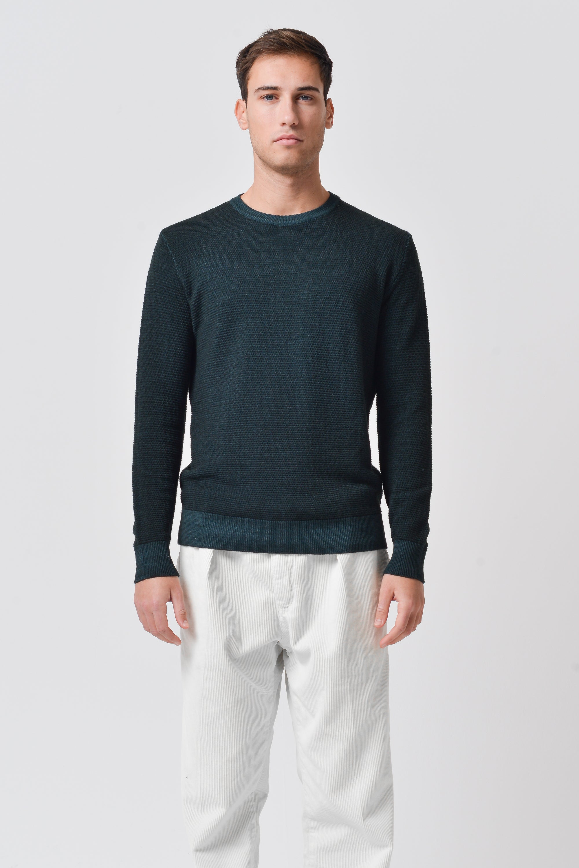 Dorset - Waffle Crewneck Sweater - British