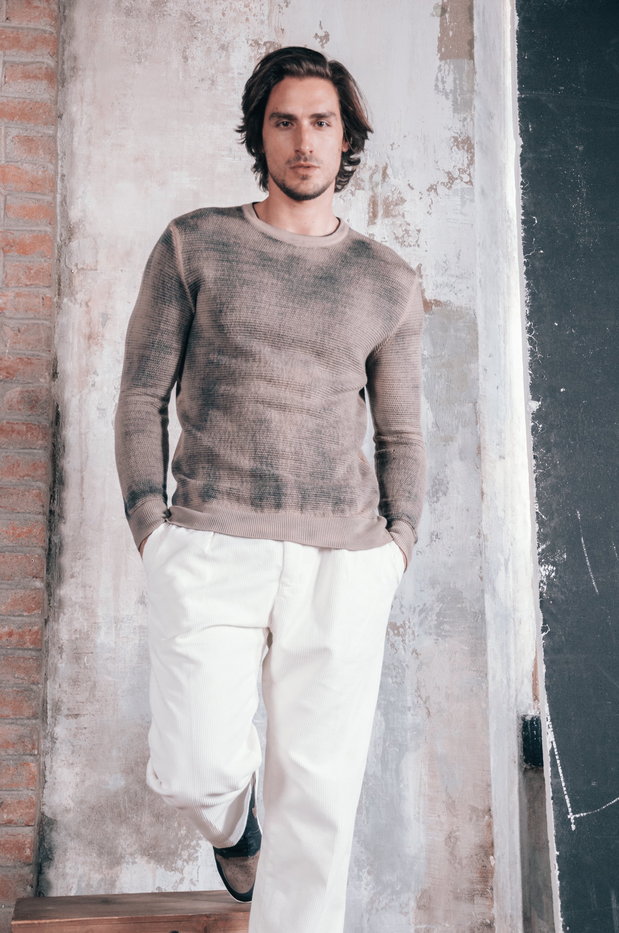 Dorset Rock Art Sweater - Dolomite