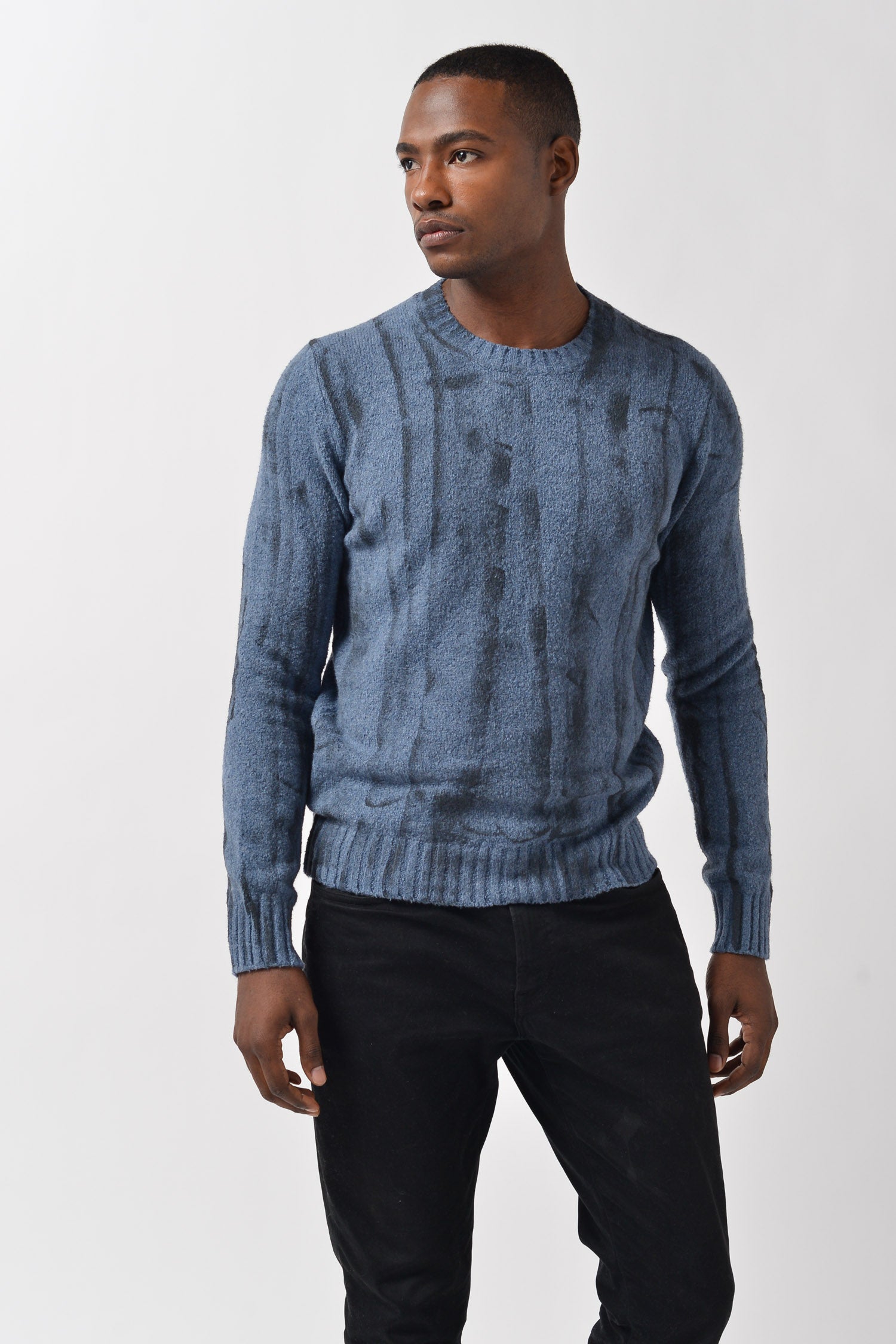 Lyne Roller Brushed Sweater - Jeans