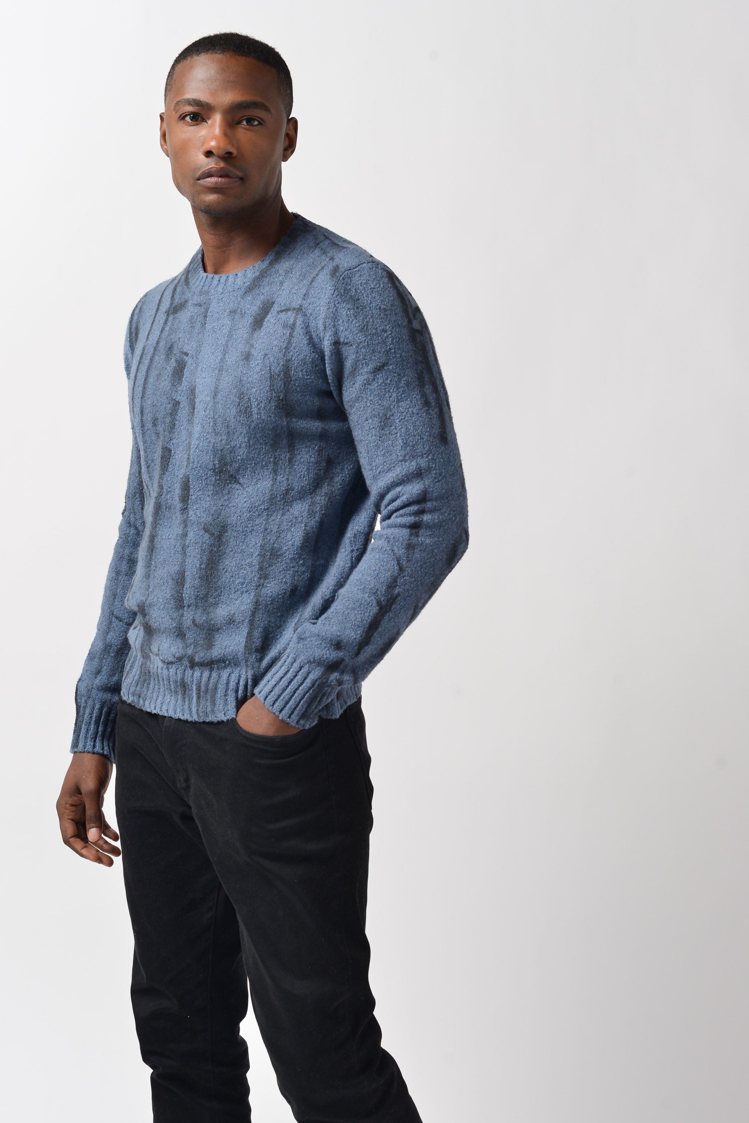 Lyne Roller Brushed Sweater - Jeans