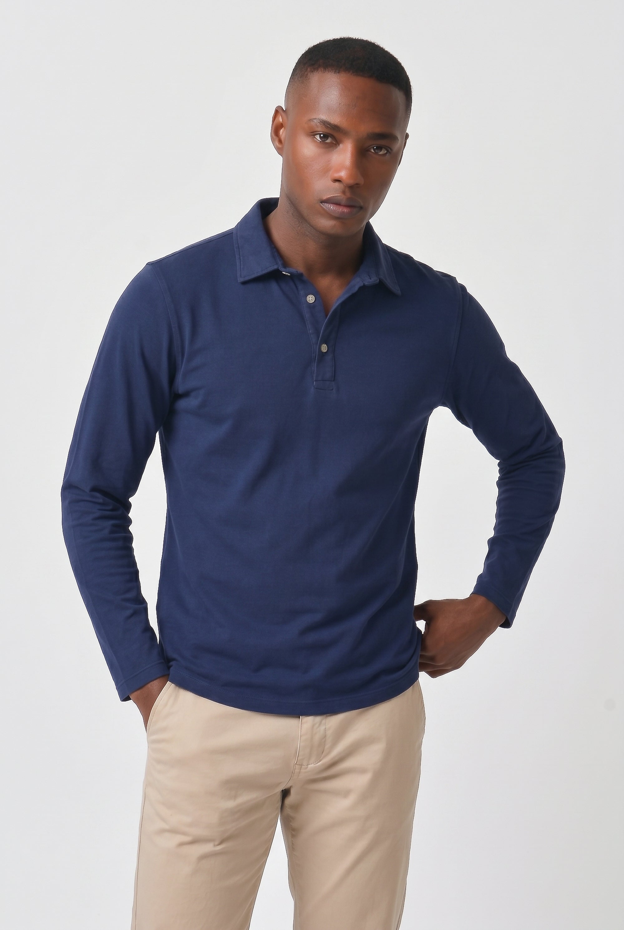 Como Polo Solid - Navy