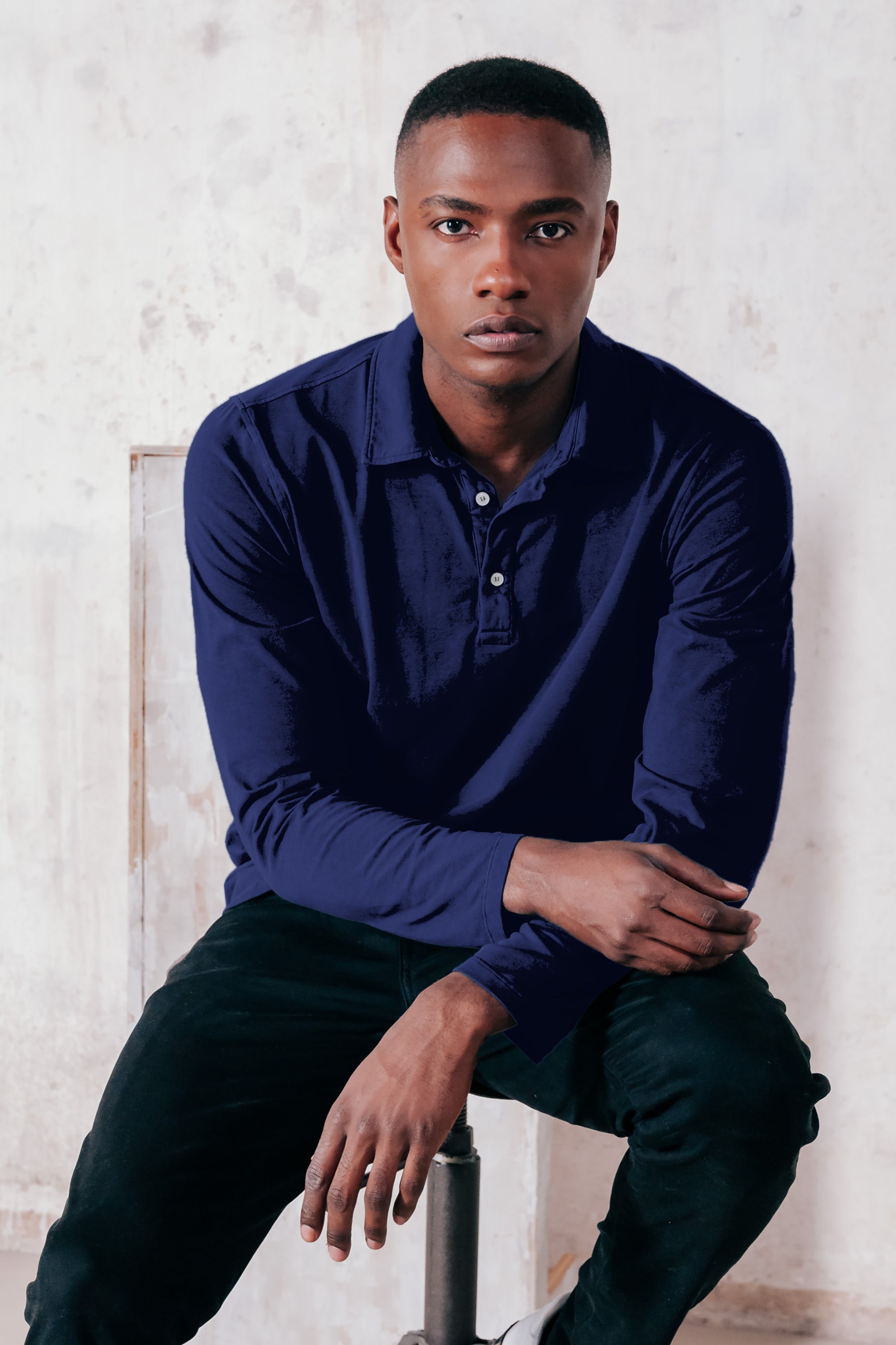 Como Polo Solid - Navy