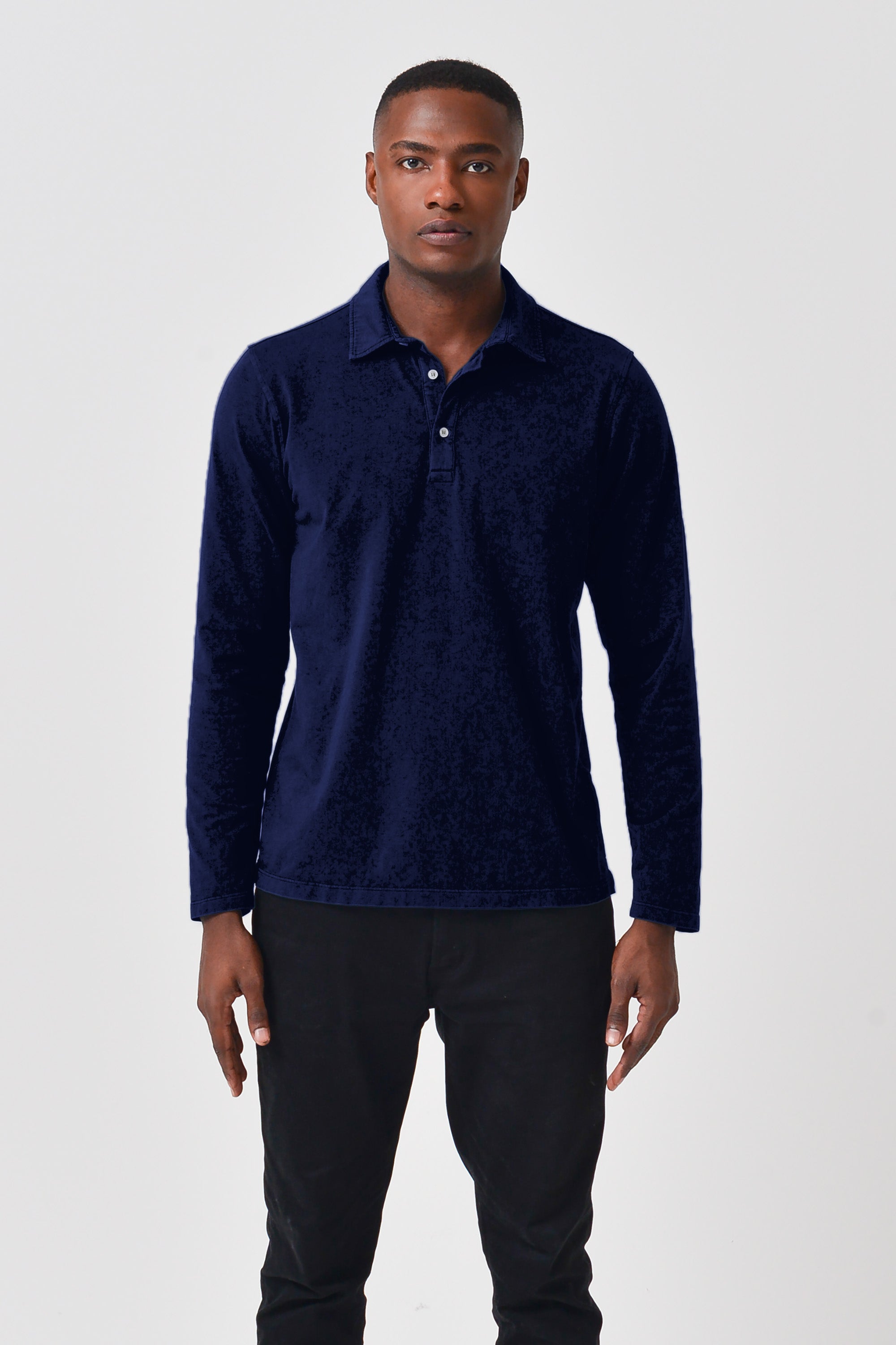 Como Solid Polo Shirt - Navy