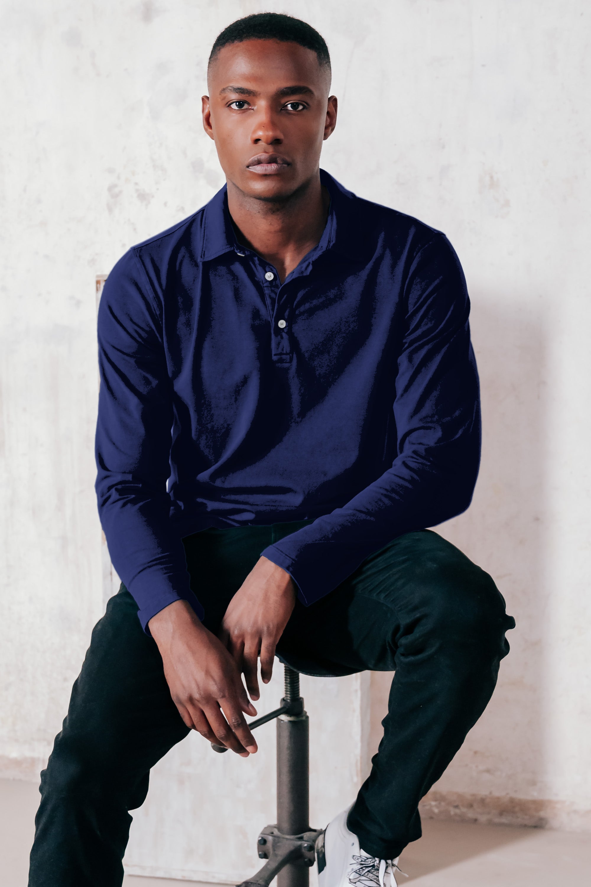 Como Polo Solid - Navy